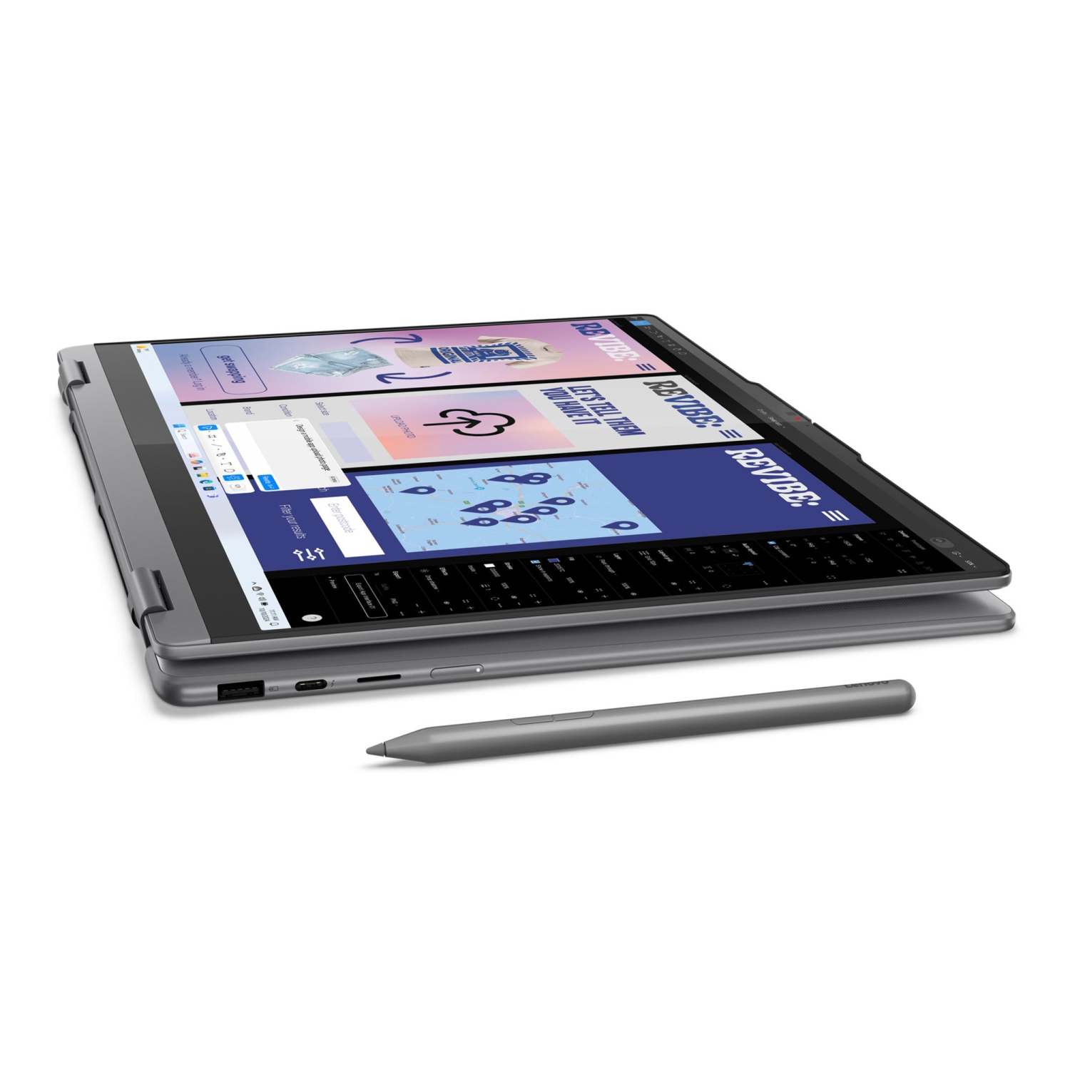 Portable 2-en-1 Yoga 7i de Lenovo, verre IPS de 16&nbsp;po, Core Ultra 5 226&nbsp;V d'Intel, disque 16&nbsp;Go, disque SSD 1&nbsp;To