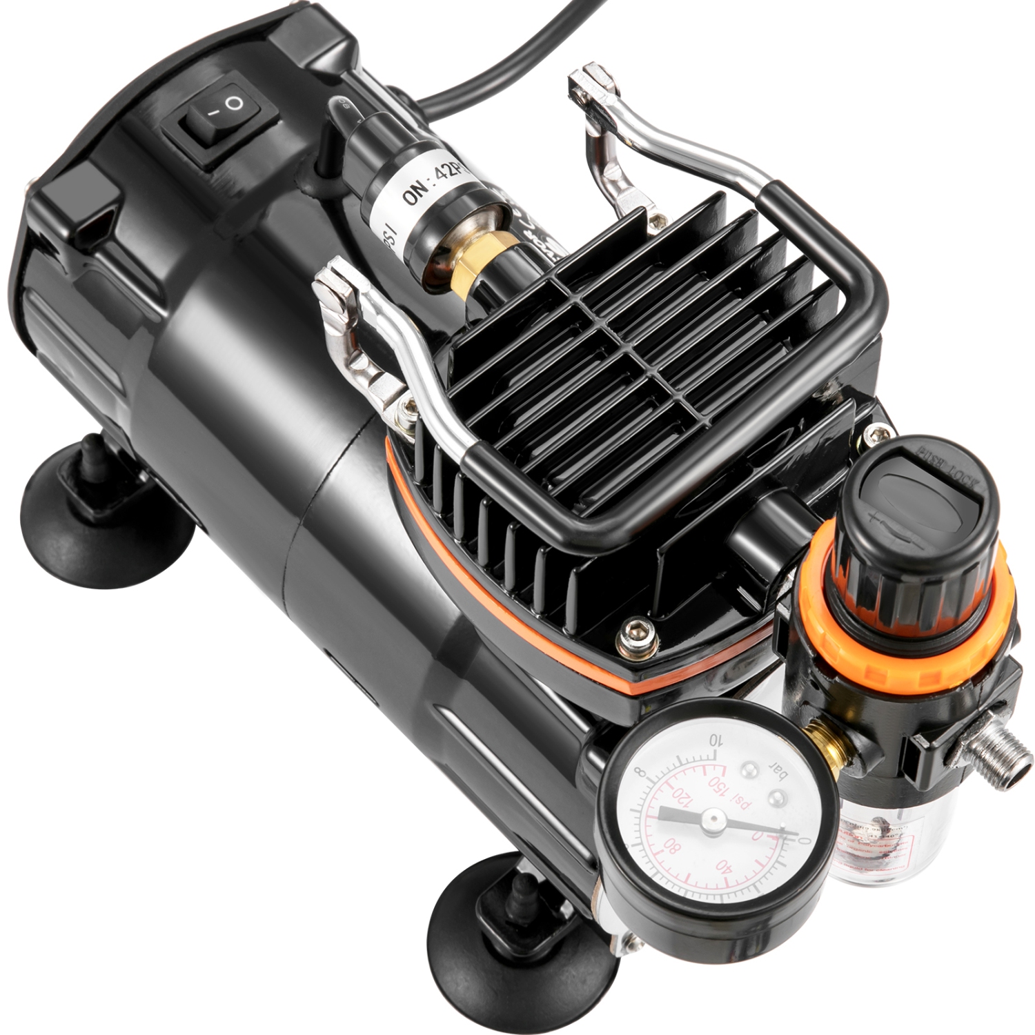 Ensemble d'aérographe VEVOR, trousse d'aérographe Expert avec compresseur, système d'aérographe multiusage à double action par gravité pour les arts,