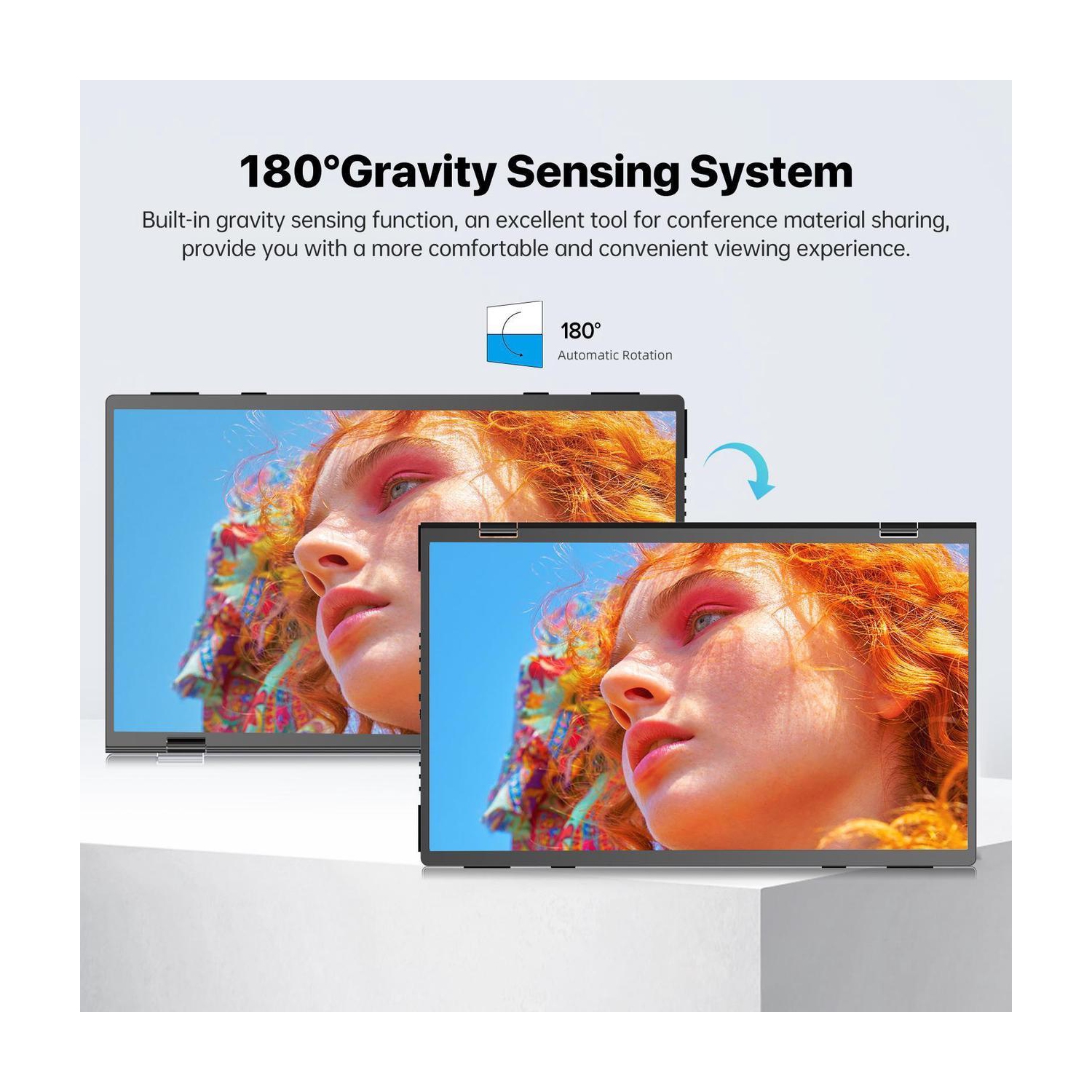 UPERFECT Delta 15.6" Dual Monitor 1080P HDR, 360° Foldable Portable Laptop Screen Extender with Stand for Laptop, PC, Phone, and Game Console