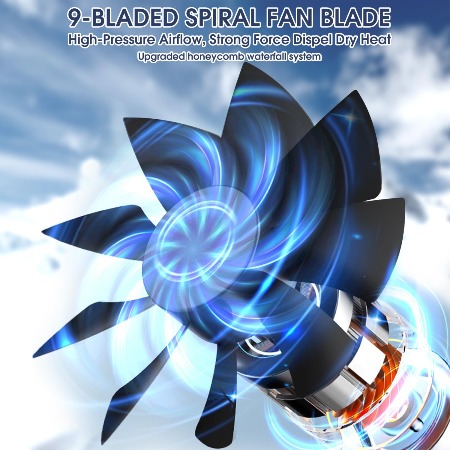 Air Conditioner Portable Personal Cooler Mini Desk Fan Turbo Cycle Unit 2 Speed Energy Saving Desktop Cooling Air Fan