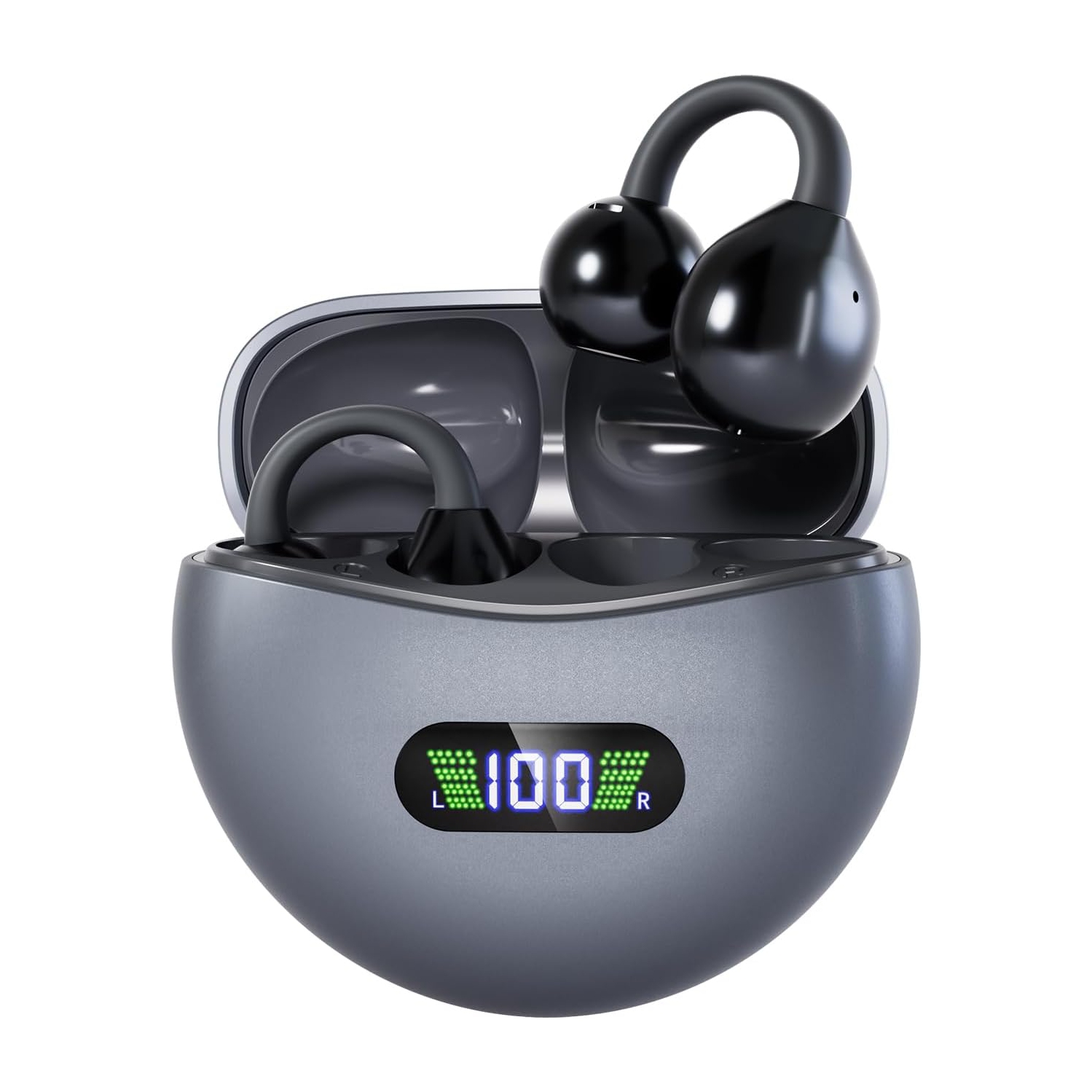 Wireless earbuds, high-definition sound quality, LED battery indicator, comfortable to wear, in-ear earbuds with microphone