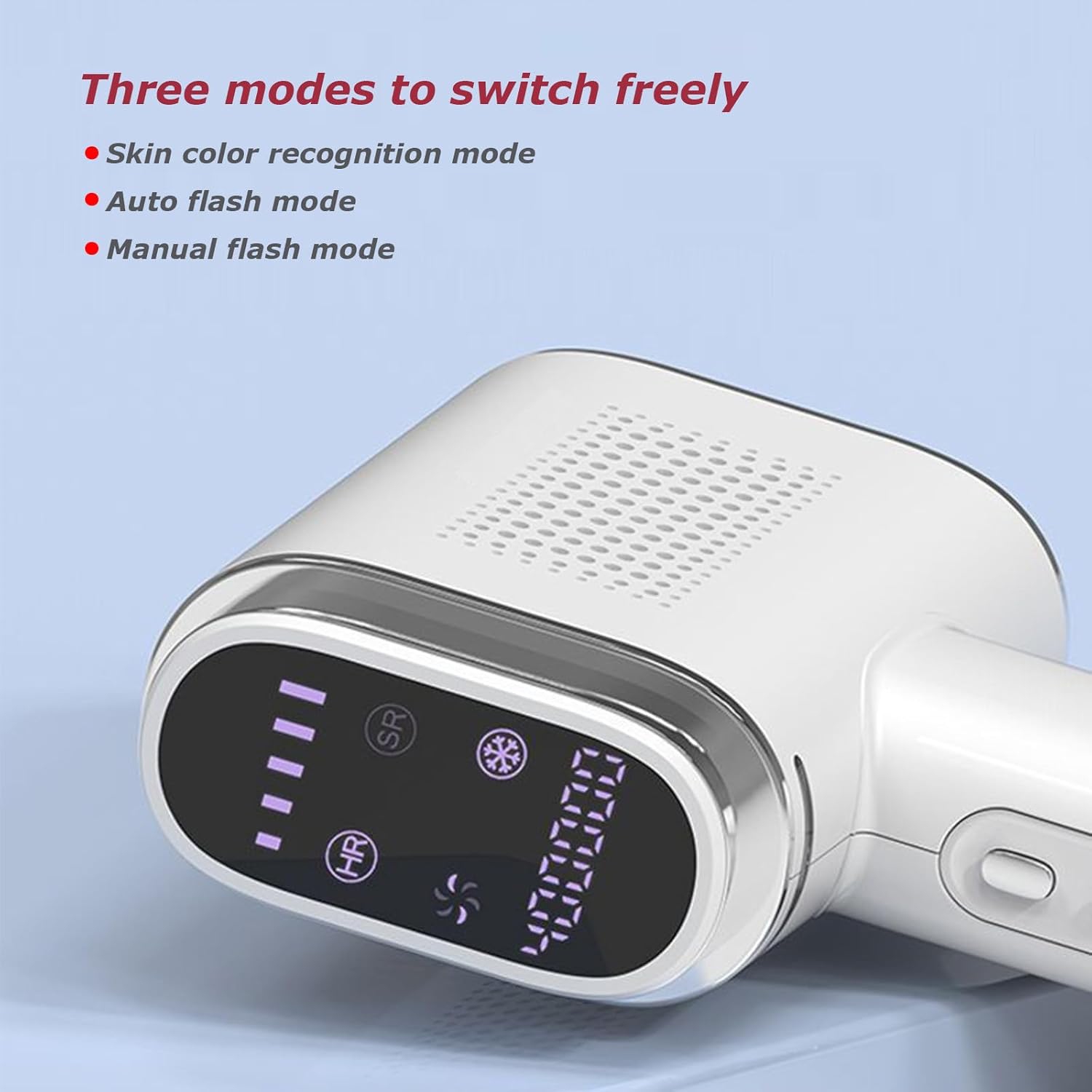 Hair Removal Device, 400000 Flash IPL Hair Removal Device with Sapphire Ice Cool, 3 in 1 Painless Permanent Hair Removal Device, Smart Skin Color
