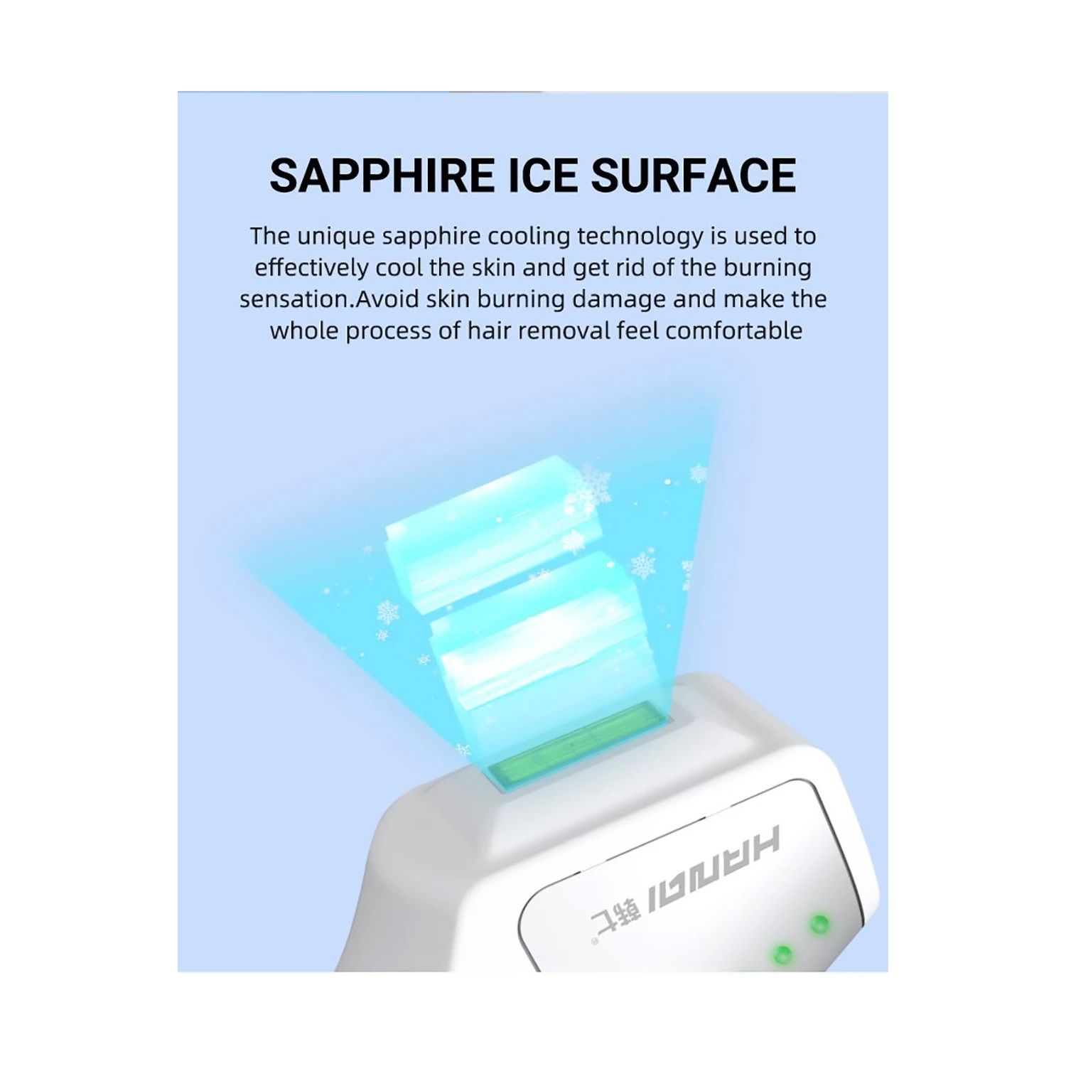 Sapphire Freezing Point Hair Removal Device Skin Rejuvenation Whole Body Hair Removal Shaver