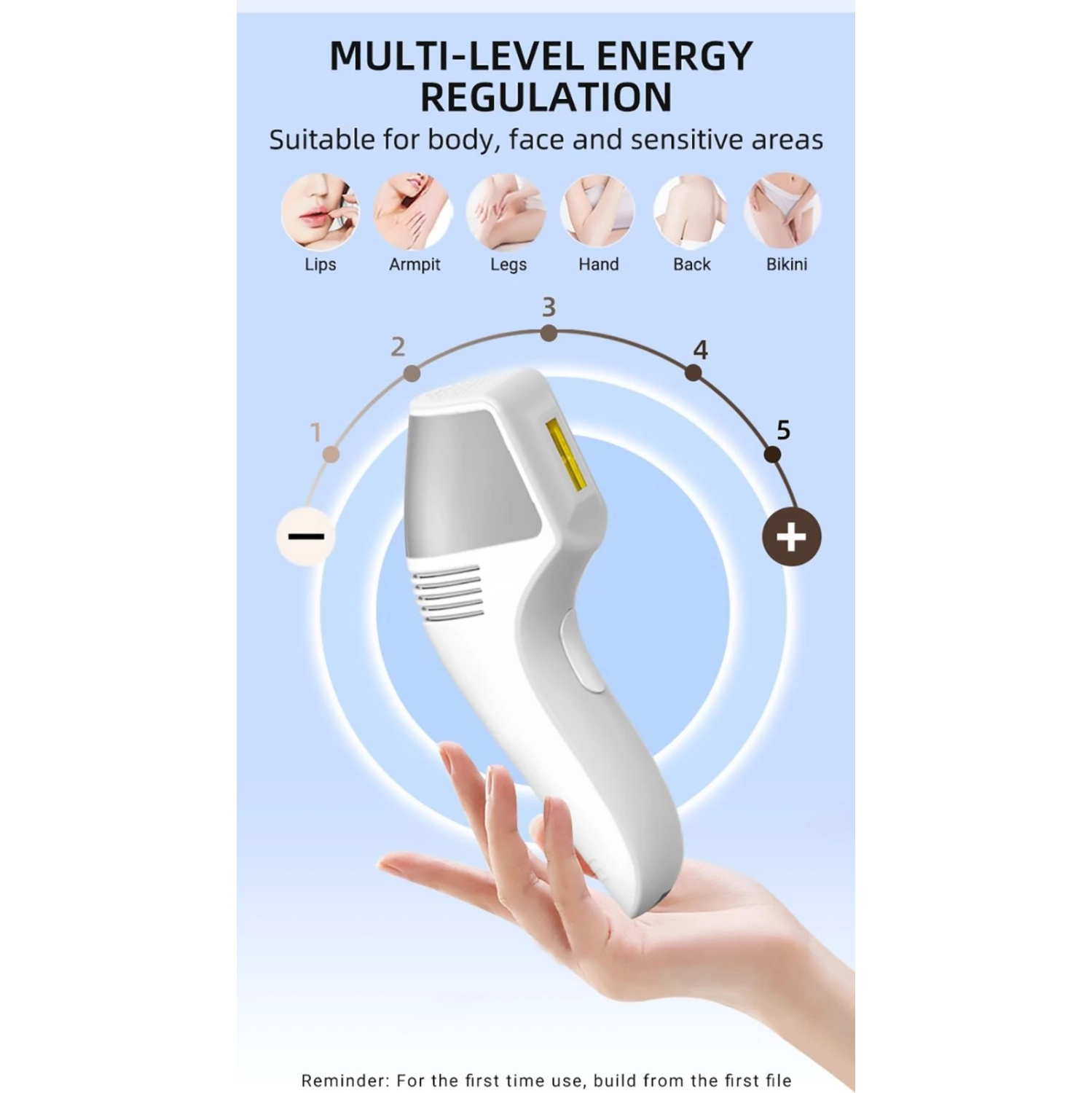 Sapphire Freezing Point Hair Removal Device Skin Rejuvenation Whole Body Hair Removal Shaver