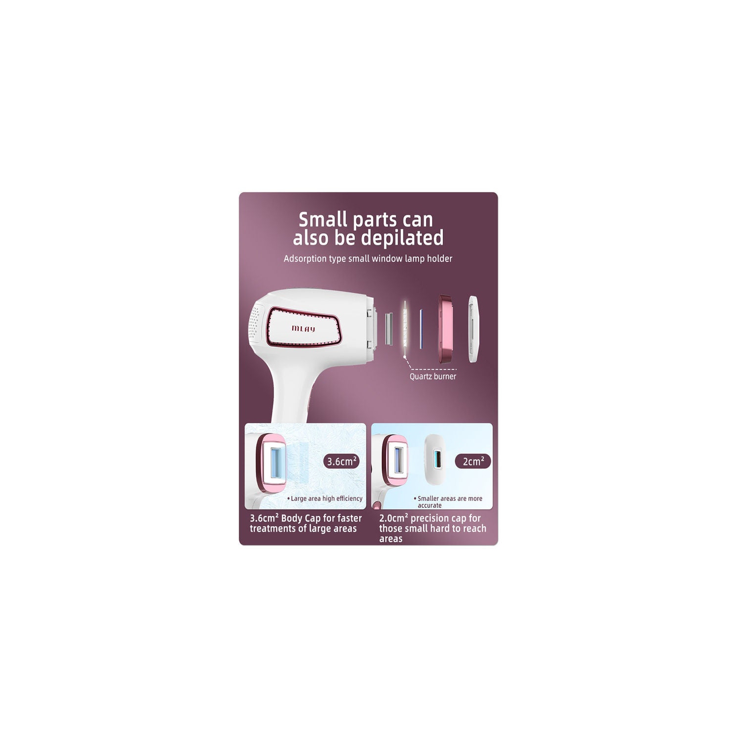 IPL laser hair removal device for home use, painless at freezing
