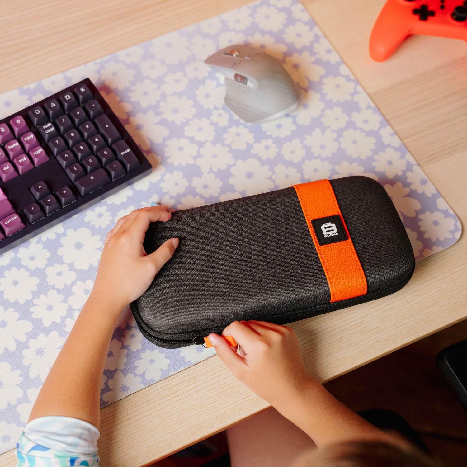 Étui en nylon de Surge pour console Switch 2 - Gris