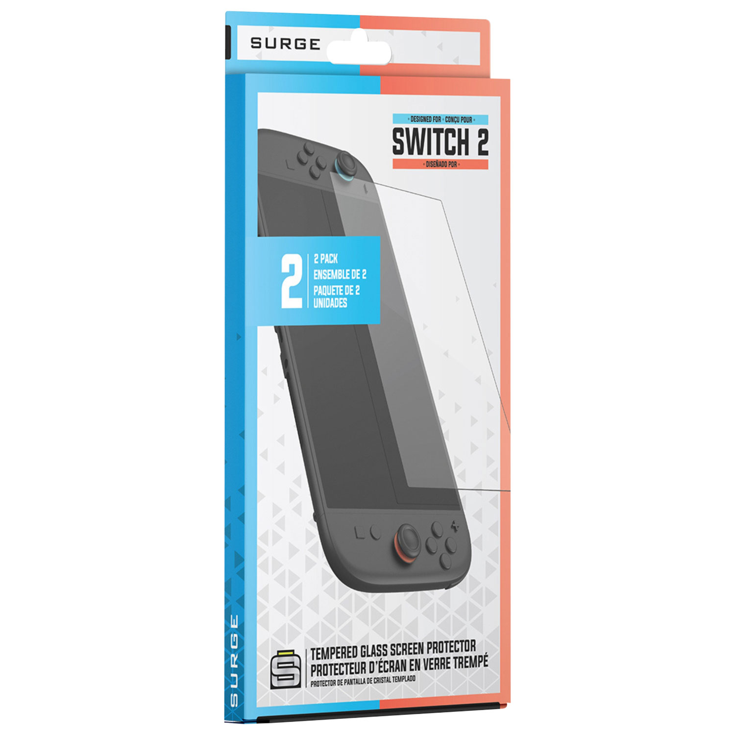 Surge Tempered Glass Screen Protector for Switch 2