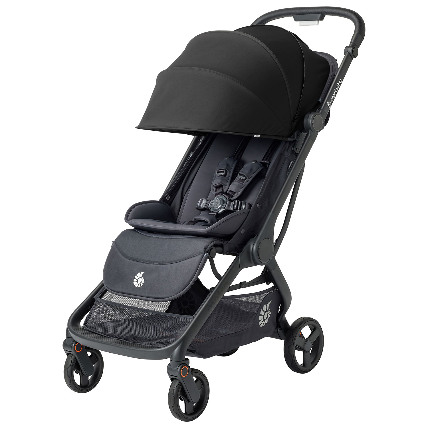 Poussette compacte Metro 3 d'Ergobaby - Noir onyx
