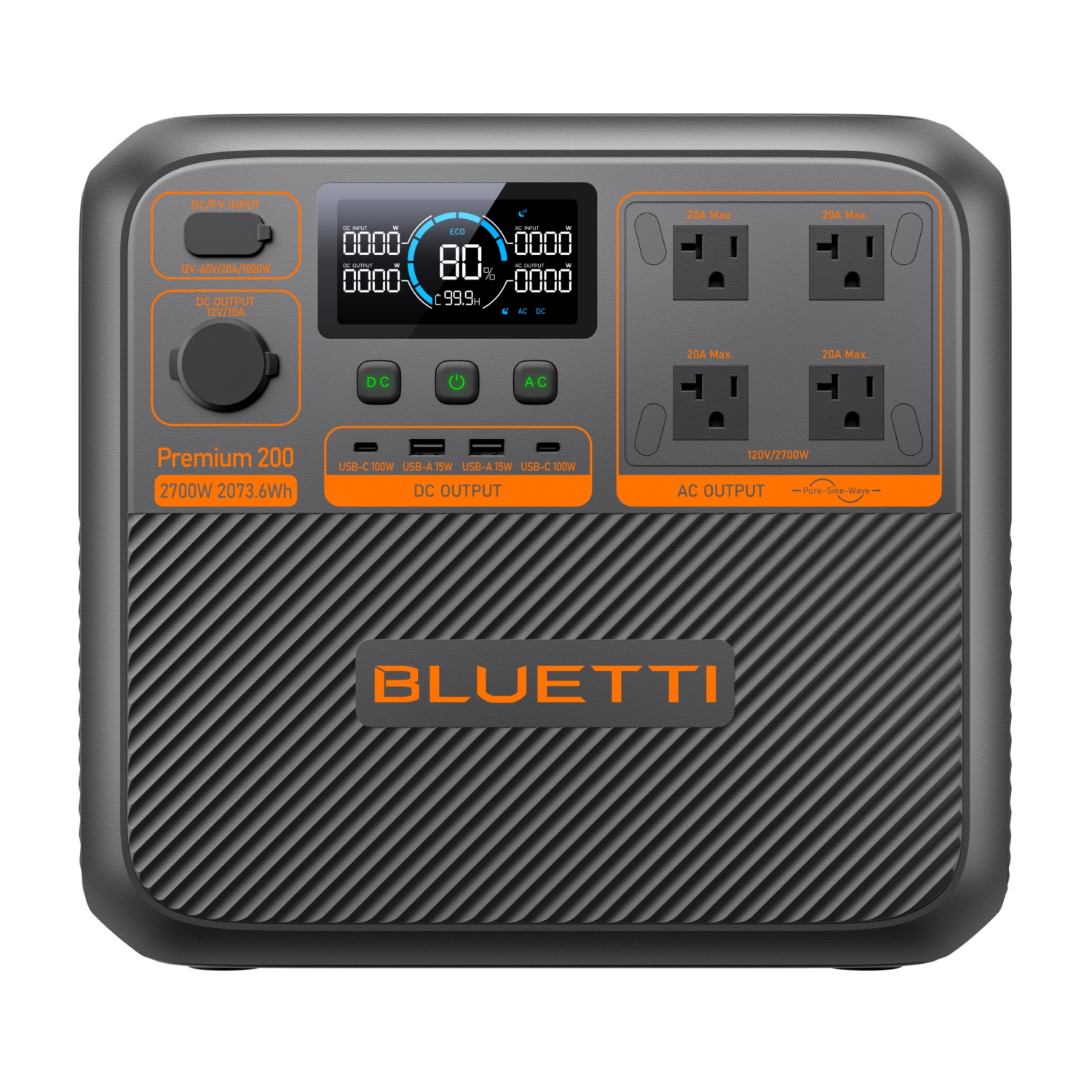 BLUETTI Premium AC270P Portable Power Station 2,073.6Wh LiFePO4 Battery 6,000+ Life and Fast Charge