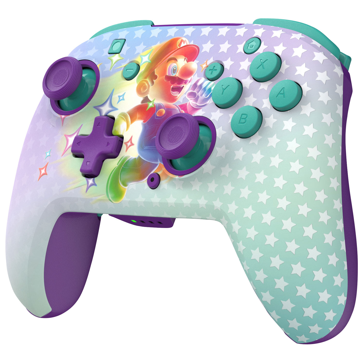 Manette de jeu sans fil phosphorescente Rematch de Turtle Beach pour Switch - Invincible Mario