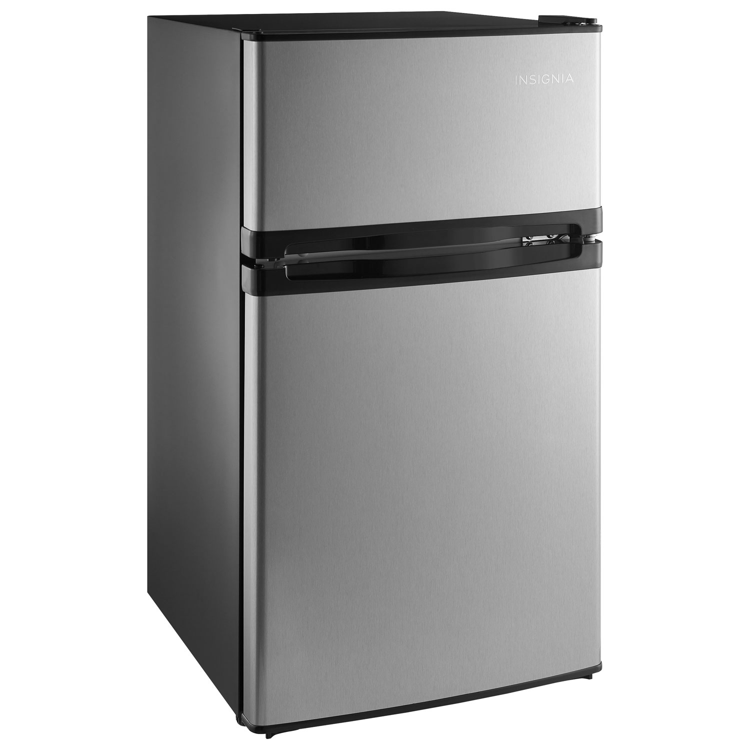 Réfrigérateur compact autonome à congélateur supérieur 3,1 pi³ d'Insignia - Aspect acier inoxydable