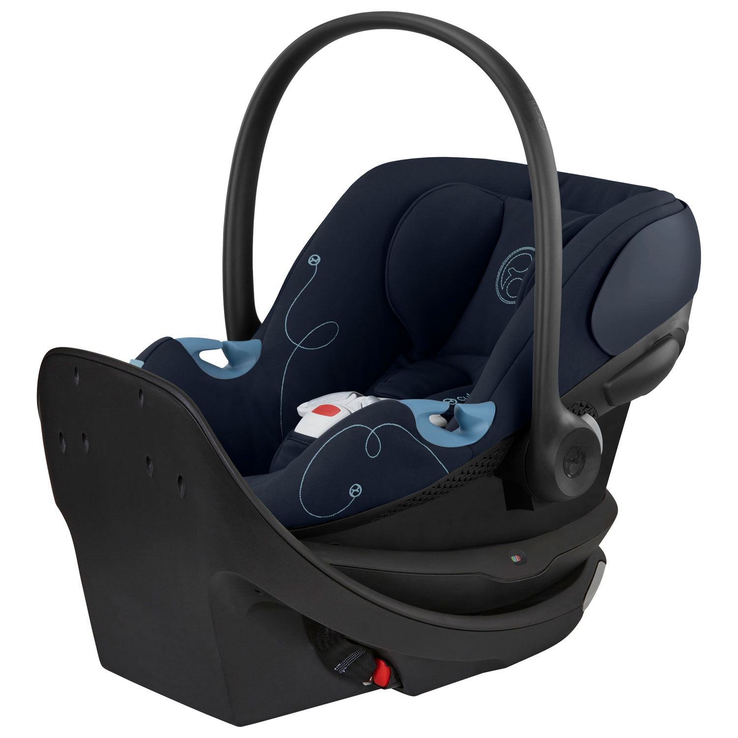 Cybex Aton G Swivel Rear-facing Infant Car Seat with SensorSafe - Ocean Blue