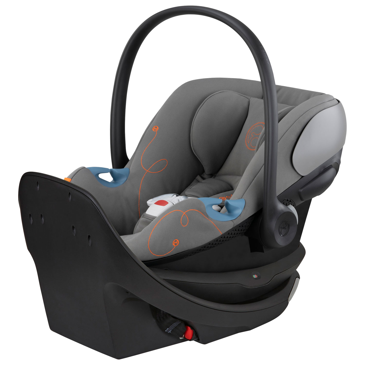 Cybex Aton G Swivel Rear-facing Infant Car Seat with SensorSafe - Lava Grey