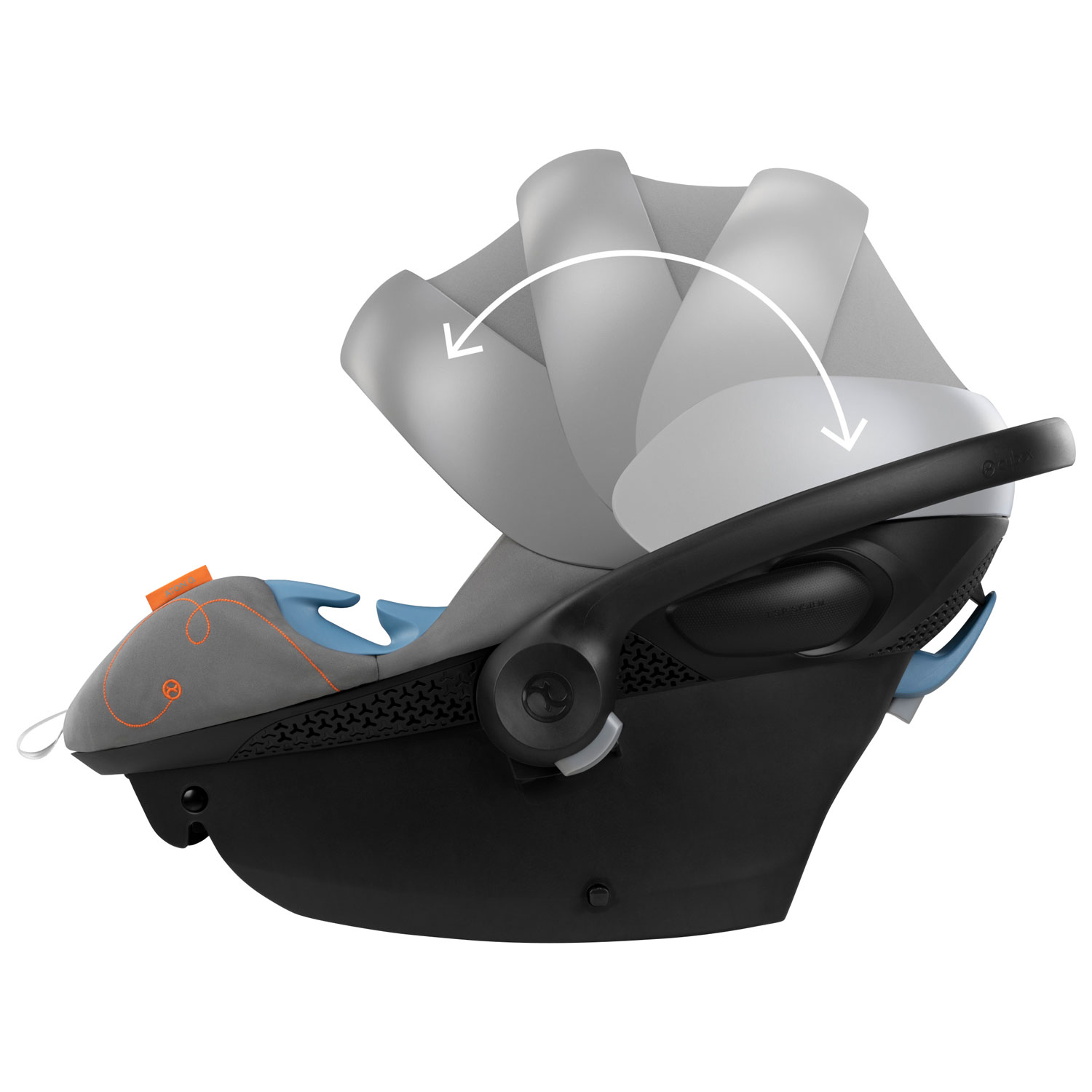 Cybex Aton G Swivel Rear-facing Infant Car Seat with SensorSafe - Lava Grey