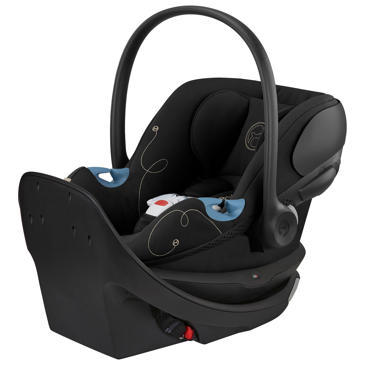 Cybex Aton G Swivel Rear-facing Infant Car Seat with SensorSafe - Moon Black