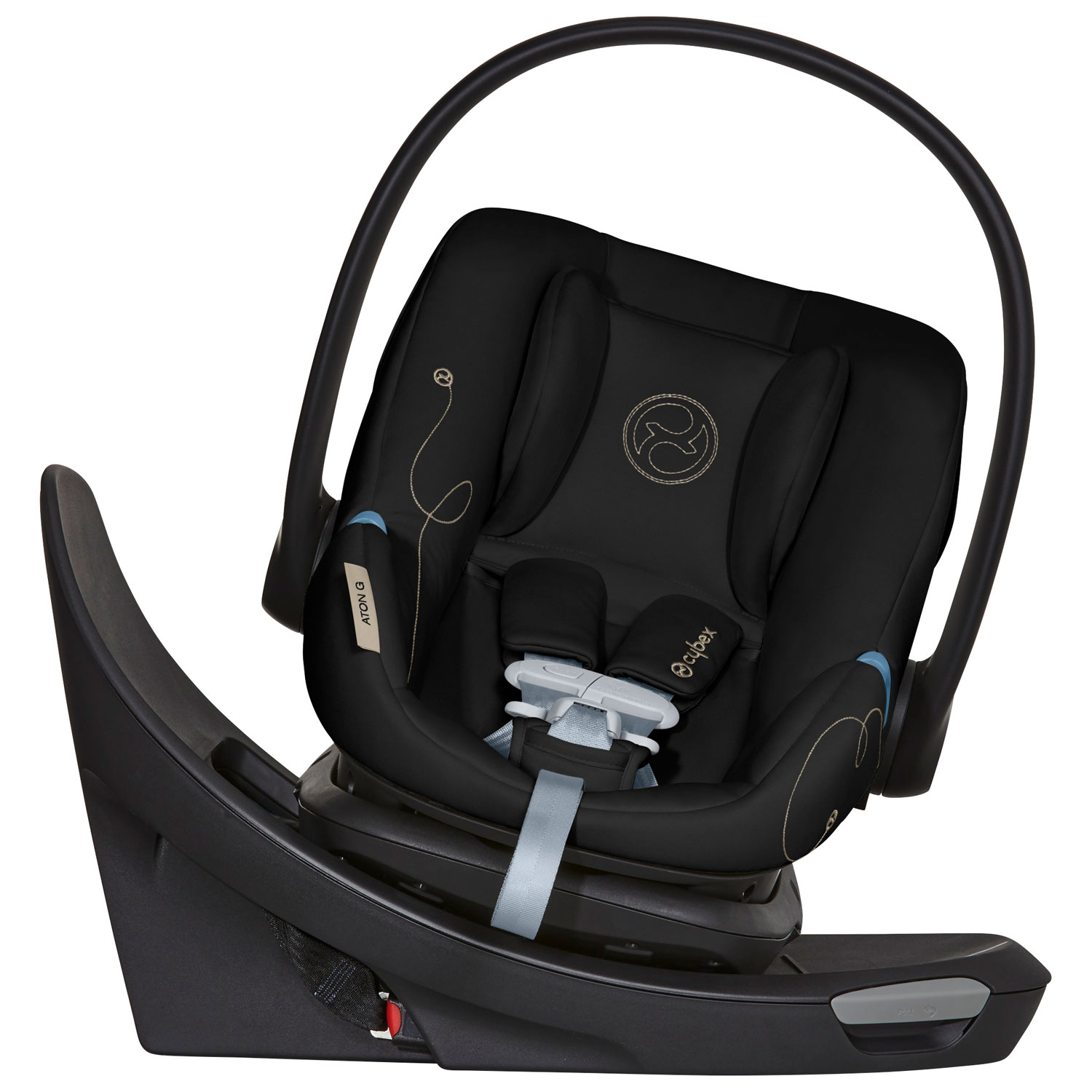 Cybex Aton G Swivel Rear-facing Infant Car Seat with SensorSafe - Moon Black