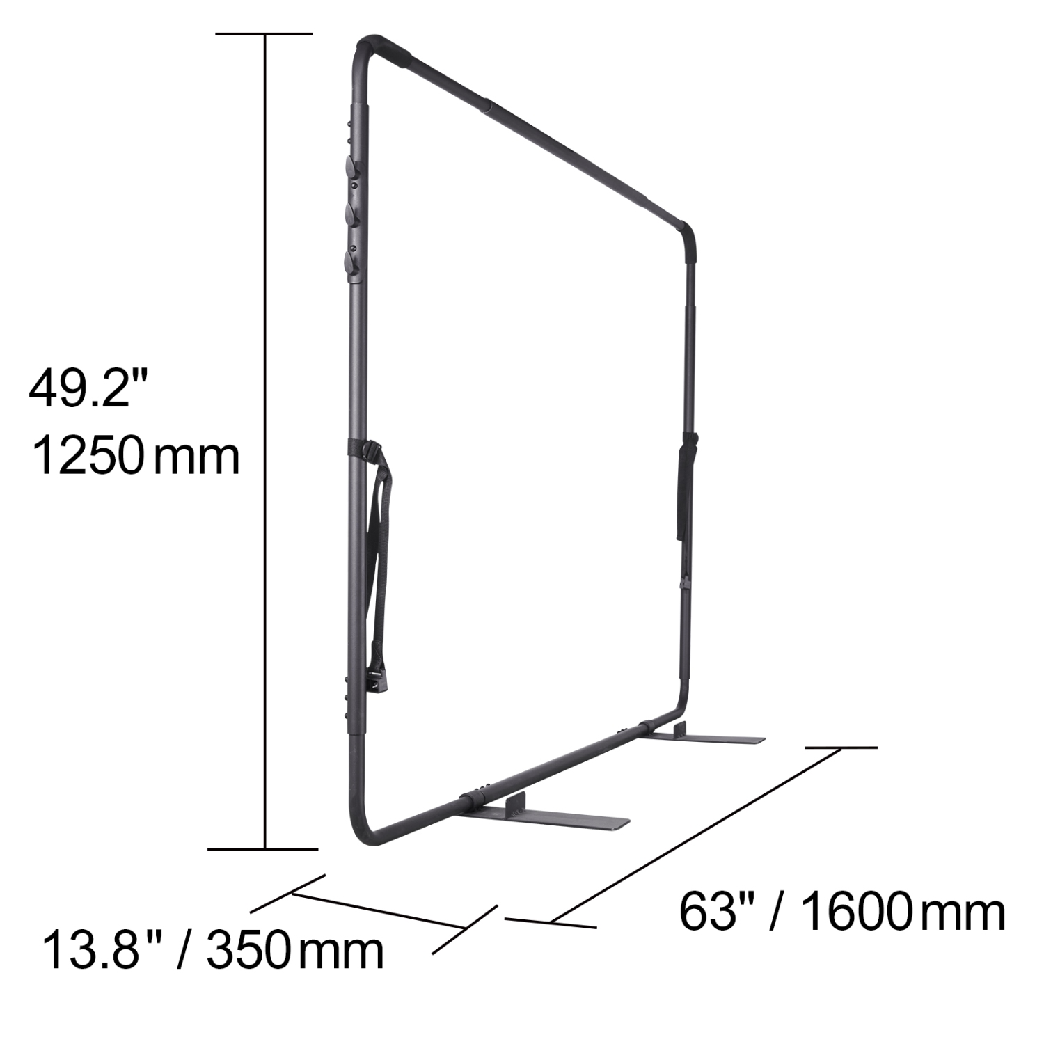 VEVOR 31.5" - 41.3" Height Hot Tub Cover Lift, Spa Cover Lift, Width 53" - 92.5" Adjustable, Installed at the Bottom on One Side, Suitable for
