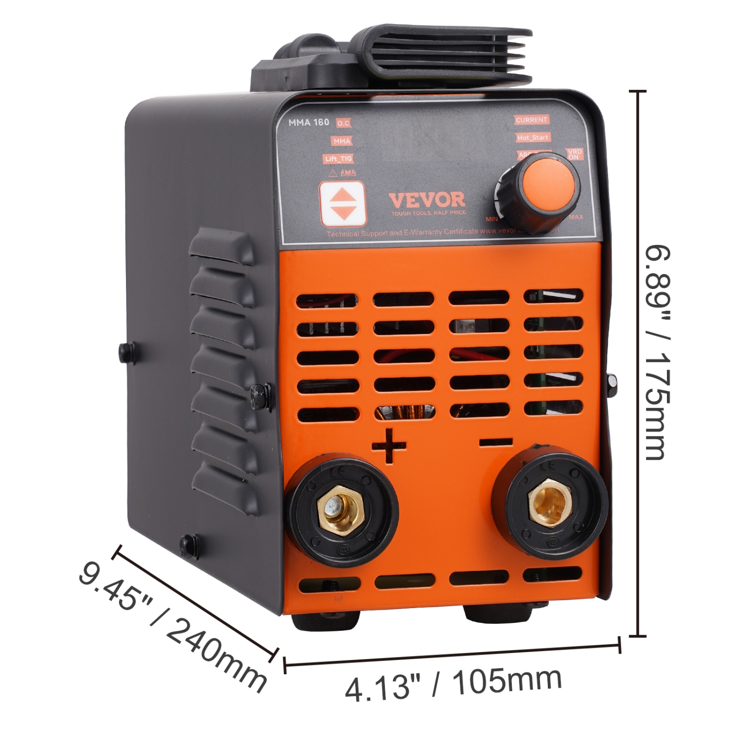 Soudeur à bras ARC VEVOR 160&nbsp;A, machine à souder 2-EN-1 Lift TIG avec onduleur IGBT 110&nbsp;V/220&nbsp;V Machine à souder portative MMA avec