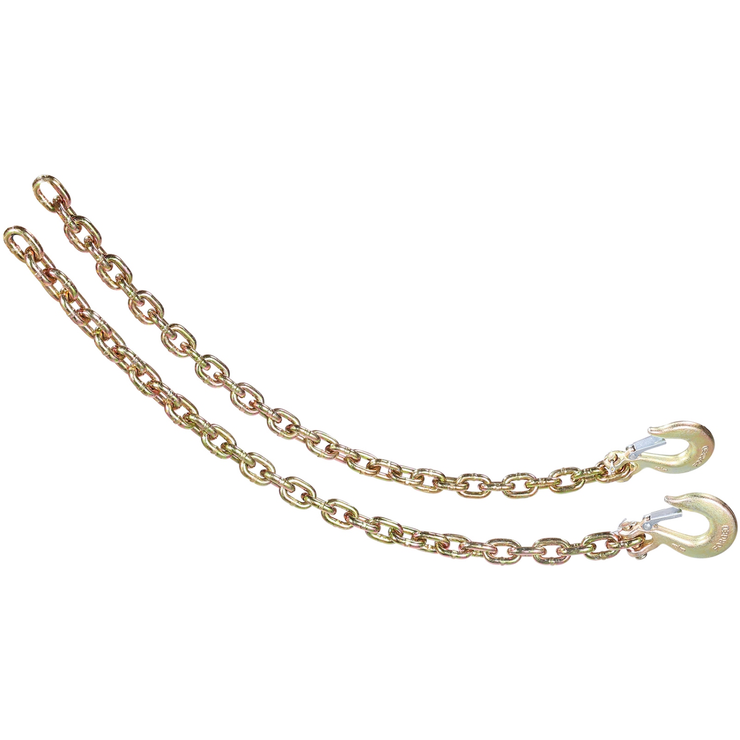 Chaîne à reliure VEVOR G80, 2 chaîne de remorquage 3/8 po x 2,9 pi avec mousqueton à chape, charge de travail sécuritaire 7100&nbsp;lb, chaîne de