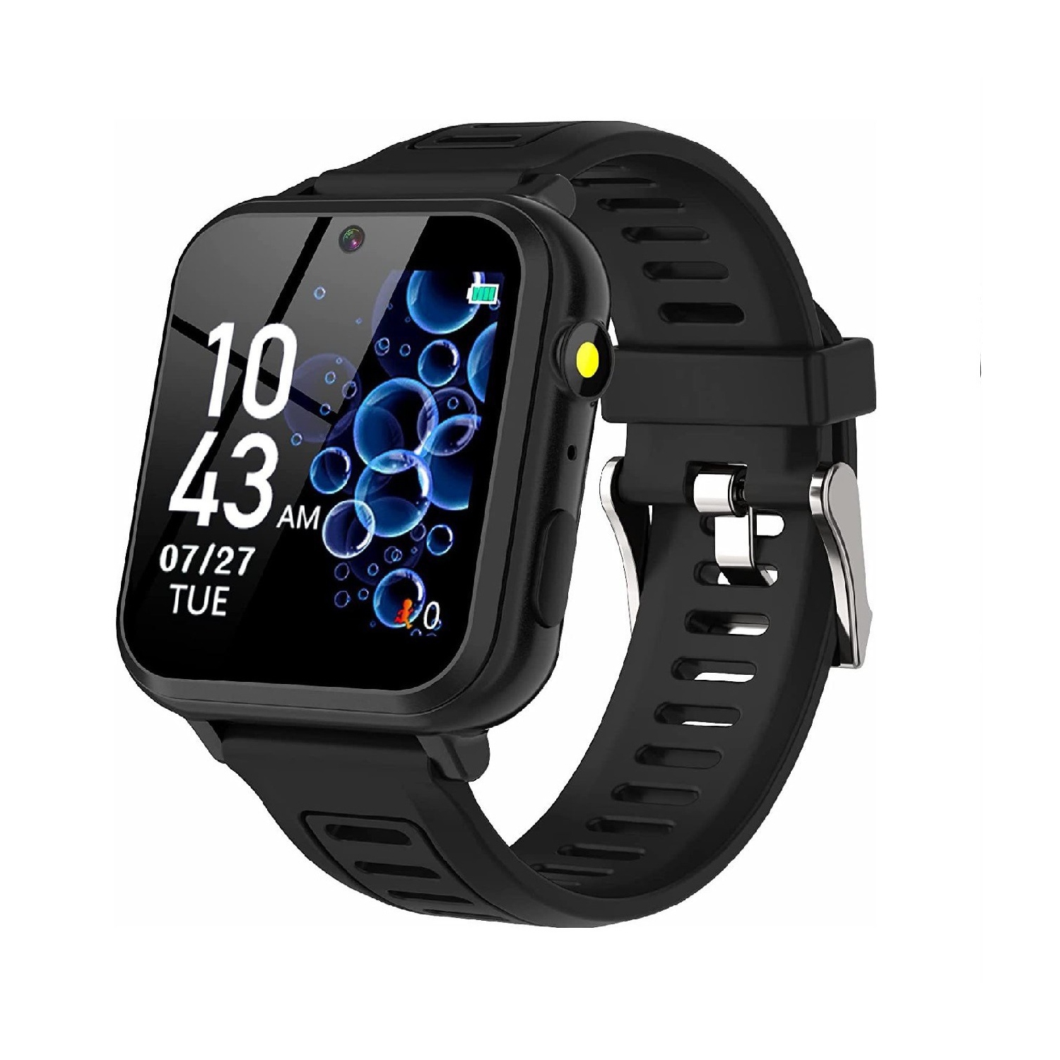 Montre intelligente pour petits garçons et filles, montres intelligentes Jouets avec 24 jeux Caméra Enregistreur vidéo Calendrier Alarme musique