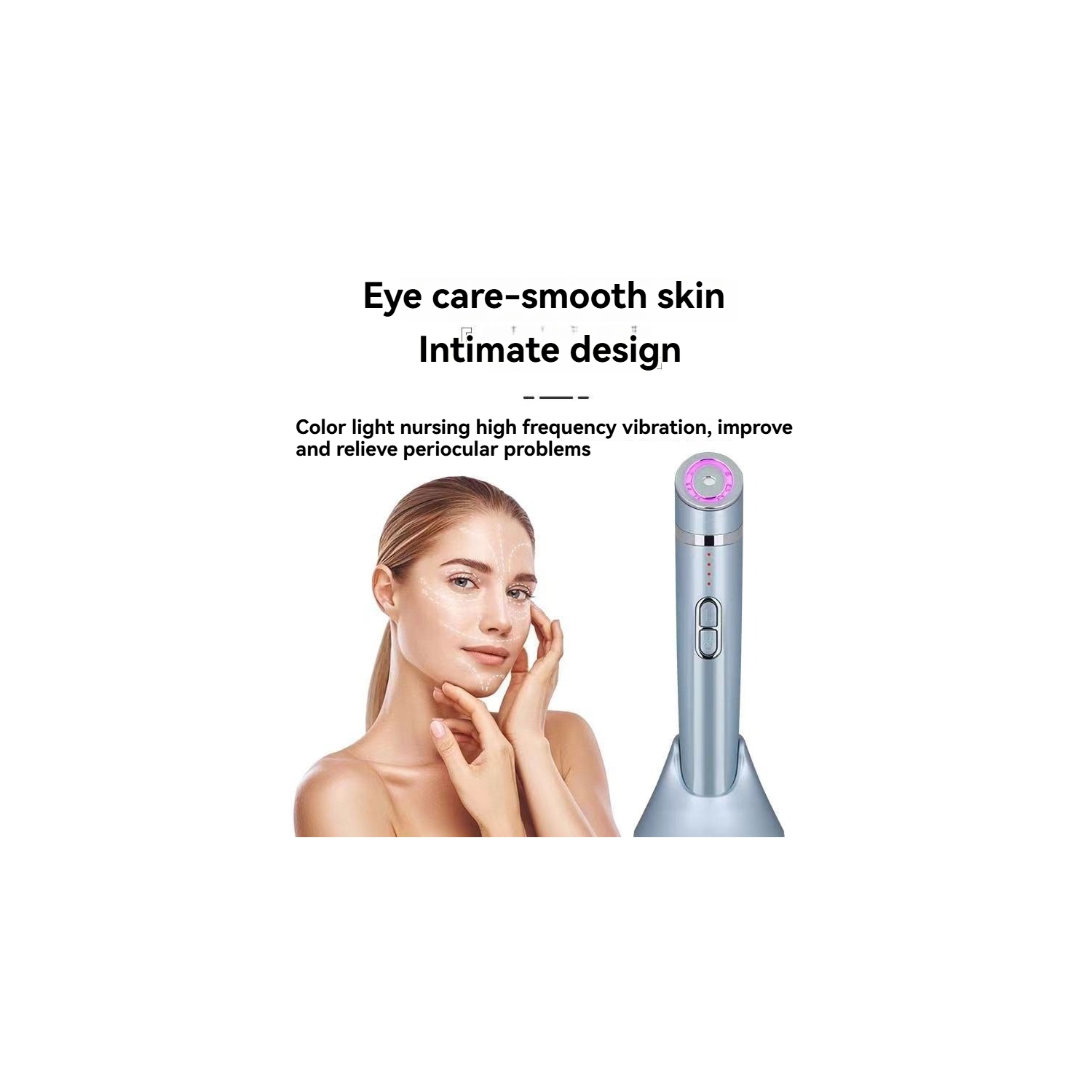 Appareil 3-en-1 anti-âge pour le visage – EMS, RF et technologie Hi F u pour le levage, la réduction des rides et le rajeunissement de la peau