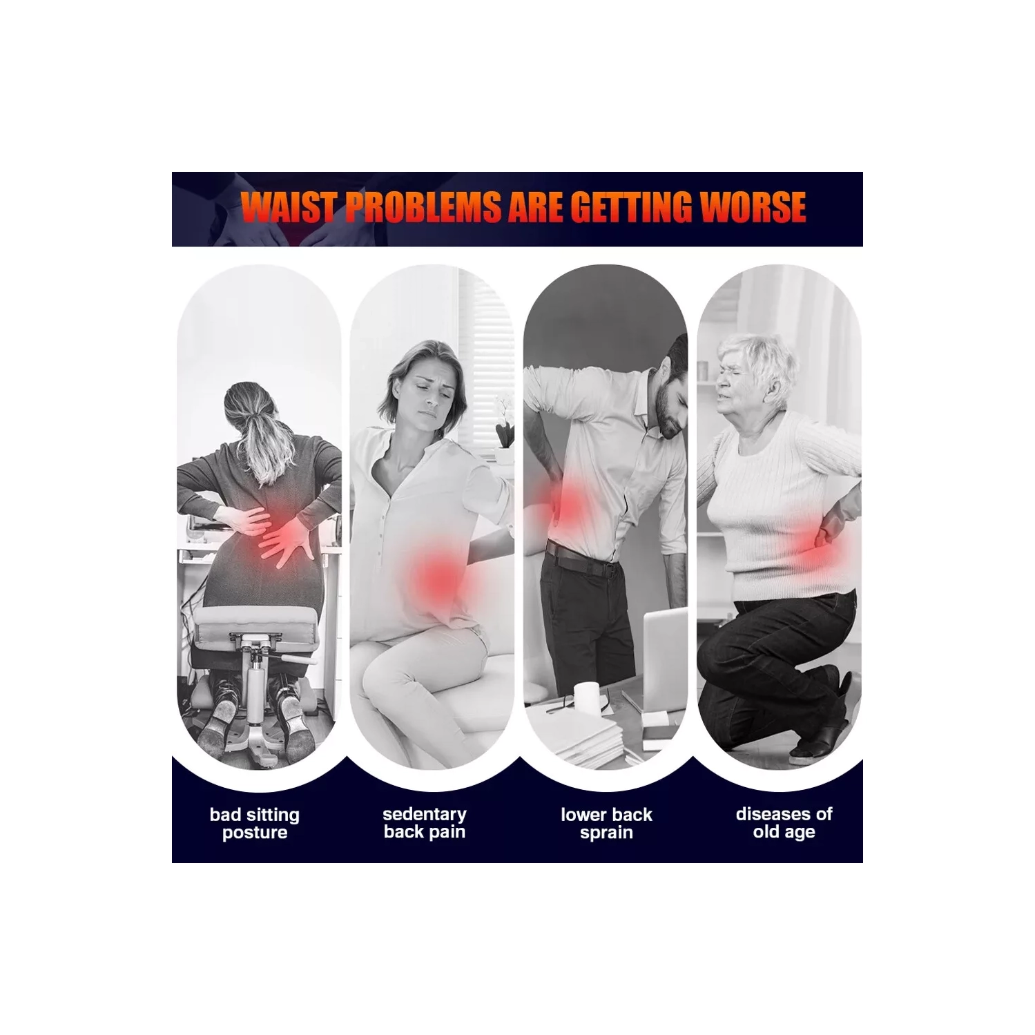 Heating pad belt with massage vibration function for pain relief