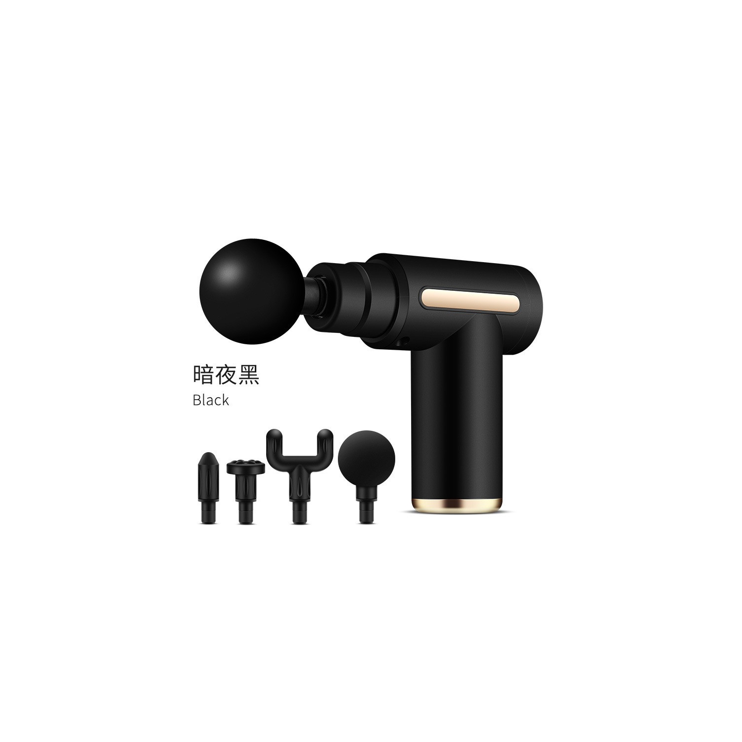 Deep tissue massage gun, ultra-quiet massage gun for muscle pain relief, relaxation and recovery——black