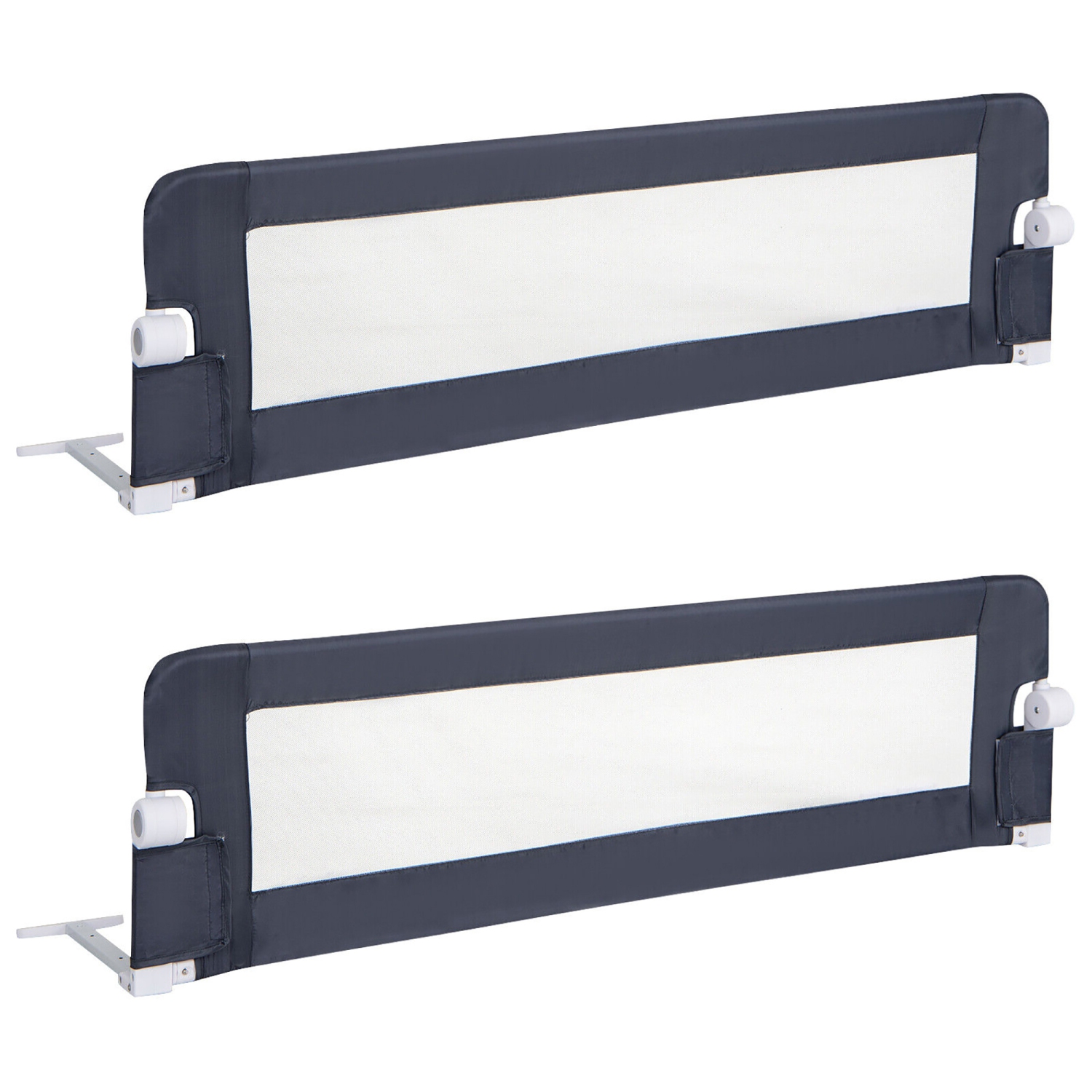 Gymax Bed Rail Guard for Toddlers 60'' & for Crib Twin Double Queen & King Size Bed