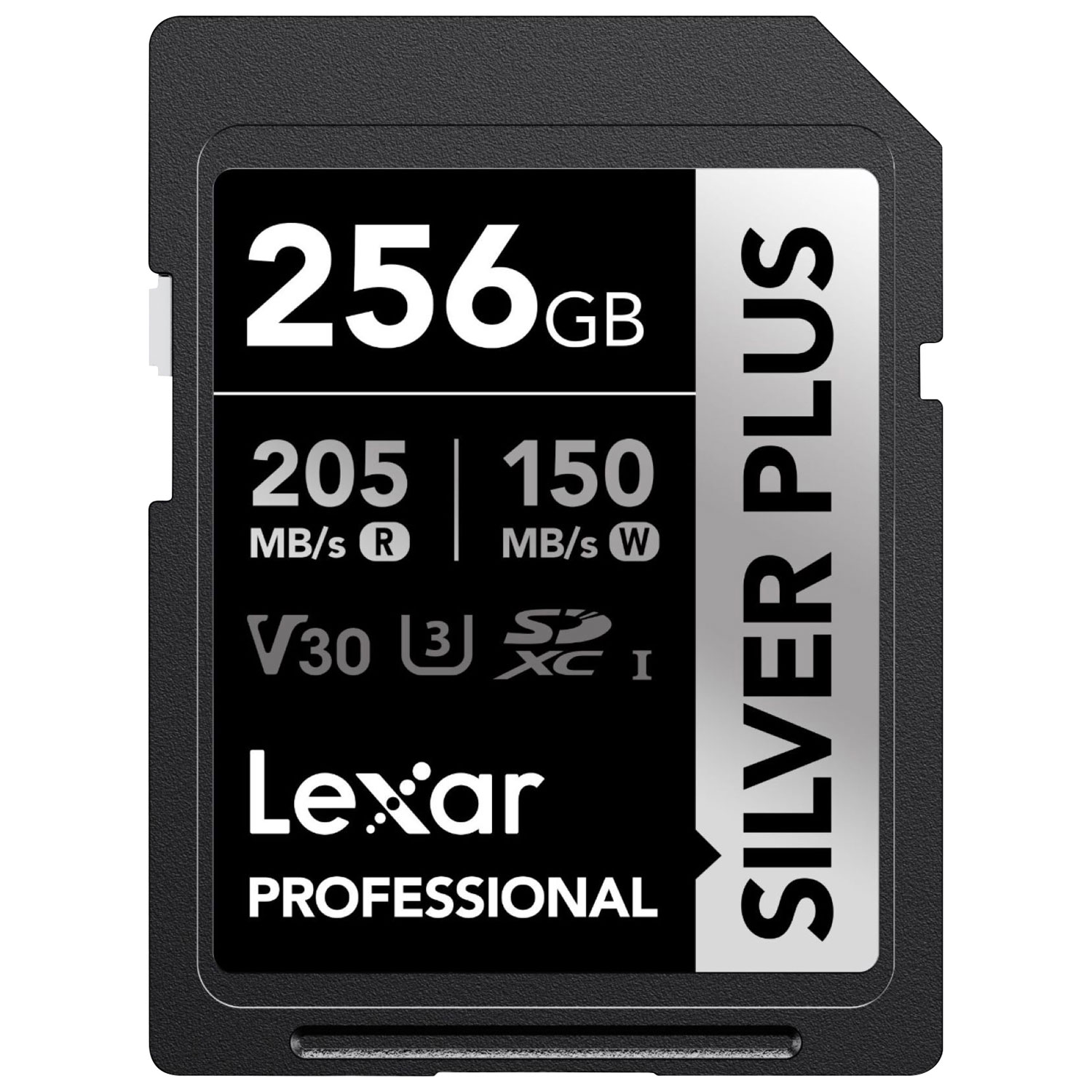 Lexar Professional Silver Plus 256GB 205MB/s UHS-I SDXC Memory Card