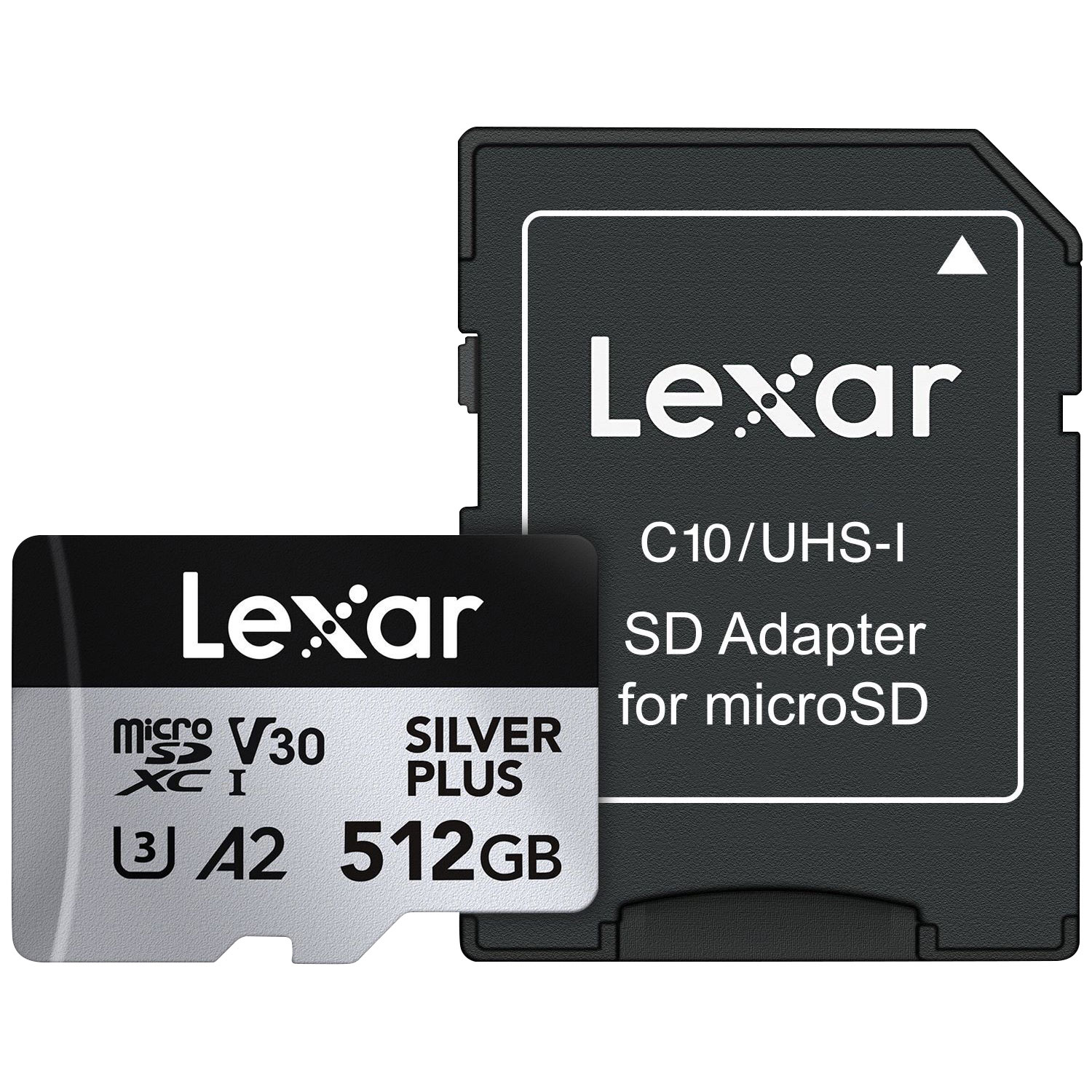 Carte mémoire microSDXC UHS-I de 512 Go et de 205 Mo/s Professional Silver Plus de Lexar