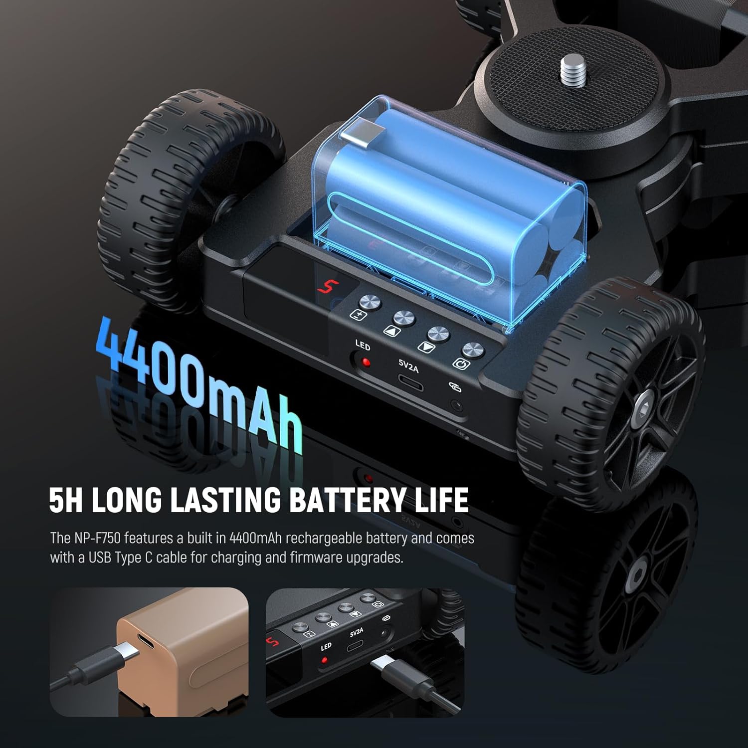 Remis à neuf - Chariot coulissant motorisé NEEWER DL400 amélioré pour appareil photo avec commande par application