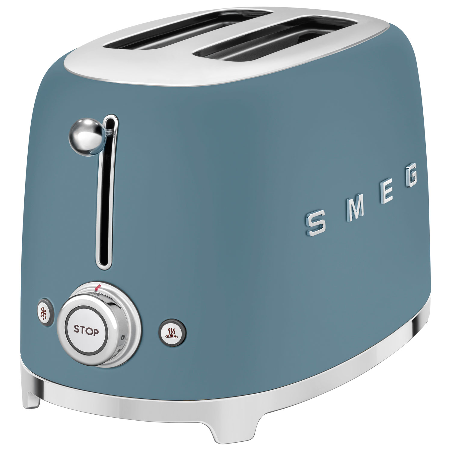 Grille-pain rétro des années 50 de Smeg - 2 fentes - Bleu tempête