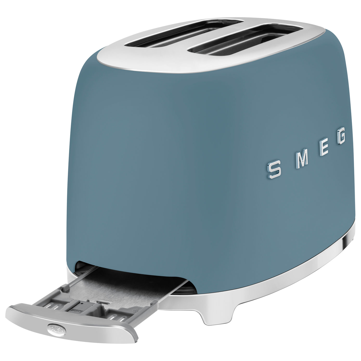 Grille-pain rétro des années 50 de Smeg - 2 fentes - Bleu tempête