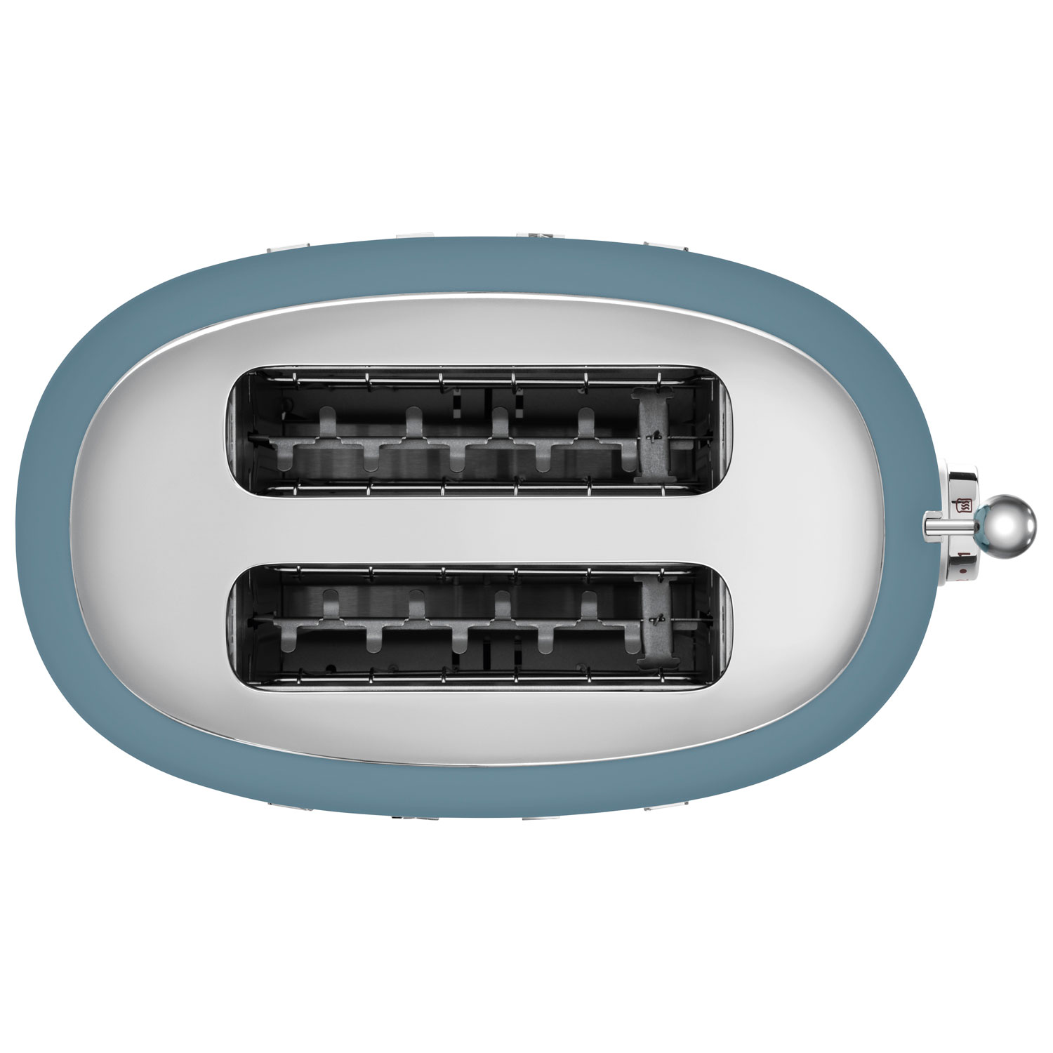 Grille-pain rétro des années 50 de Smeg - 2 fentes - Bleu tempête