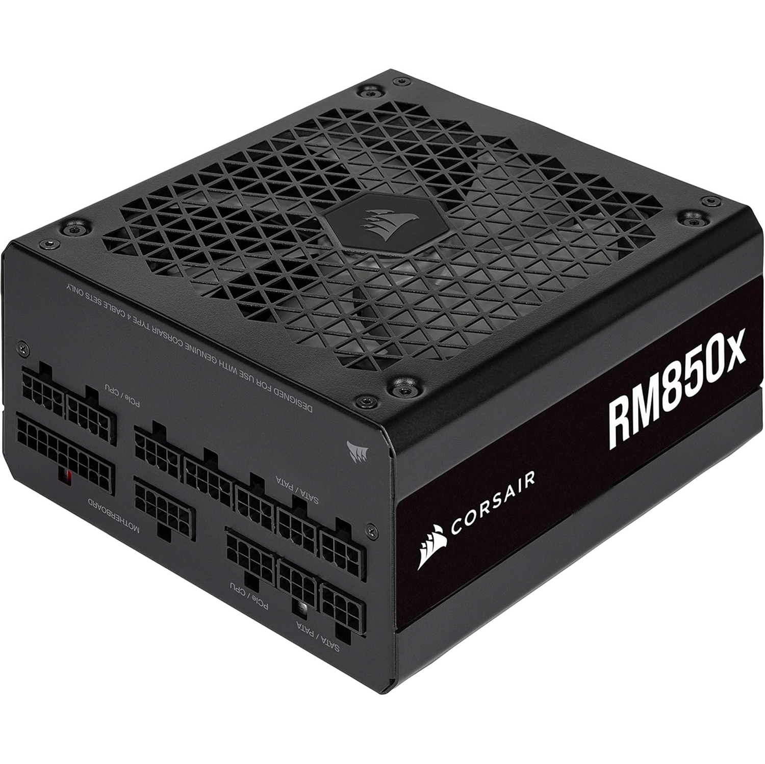 Refurbished - CORSAIR RM850x Fully Modular ATX Power Supply, 80 PLUS Gold with Low-Noise Fan - Black