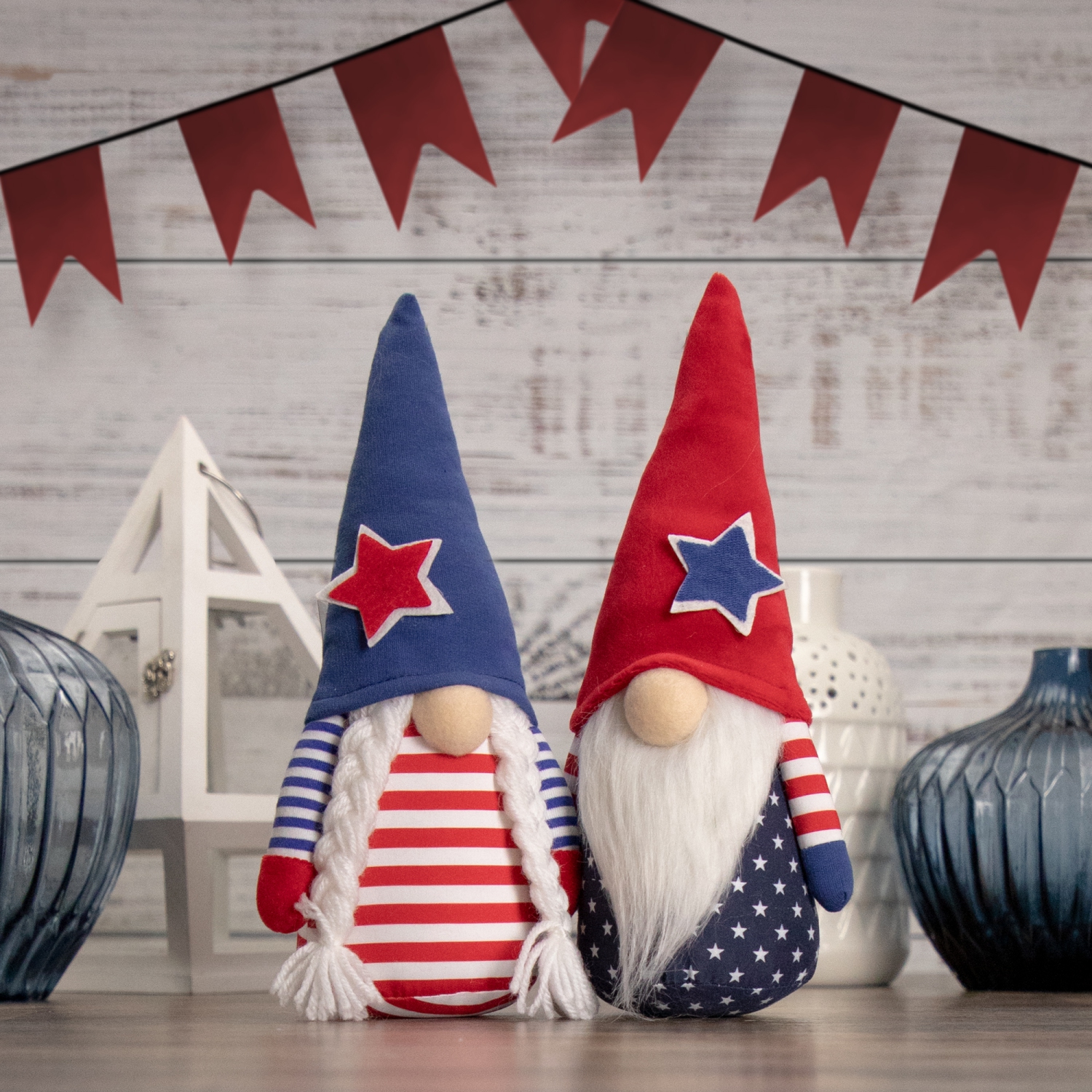 10,5" Americana Boy 4ᵉ of July Patriotic Gnome