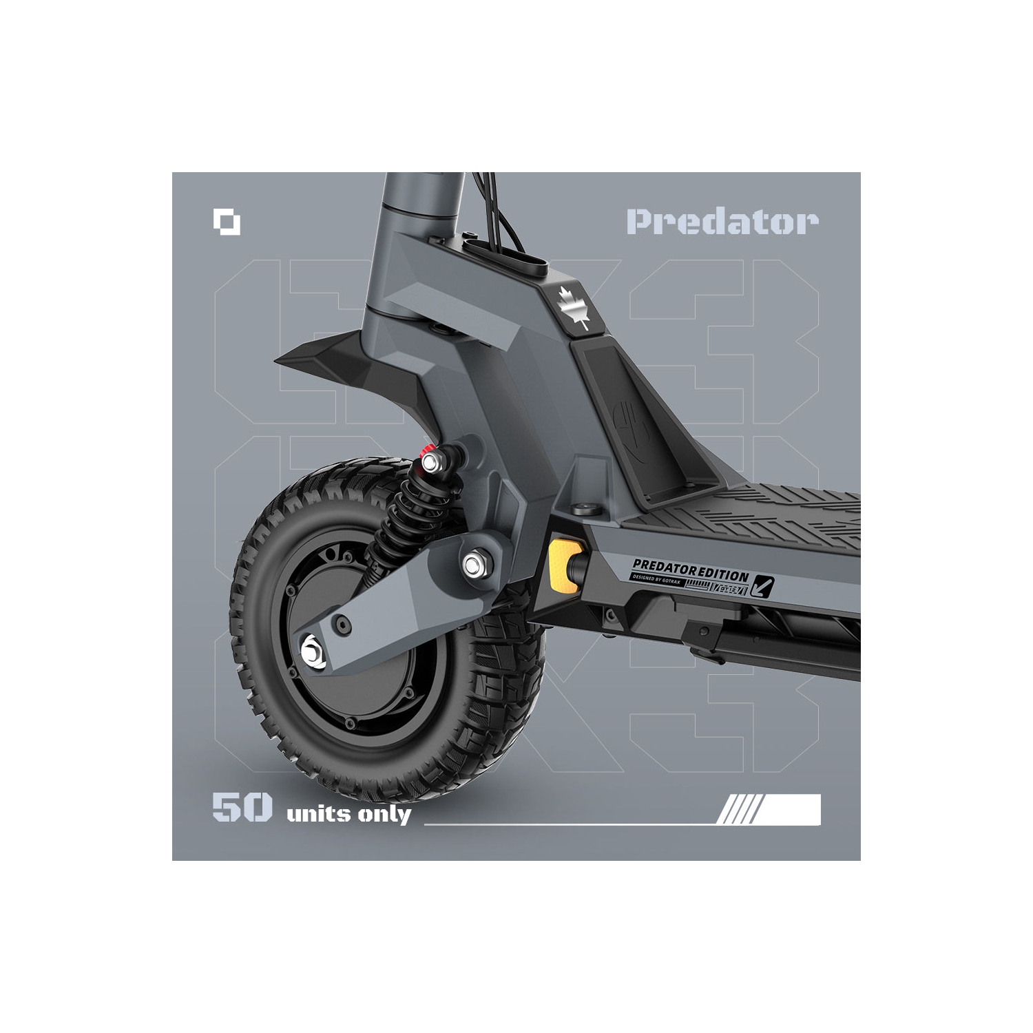 Gotrax GX3 High-Performance Electric Scooter, Dual 1000W Motor/11" x3'' Tires/64Km Range & 60Km/h/Dual Braking System Foldable Off Road Electric