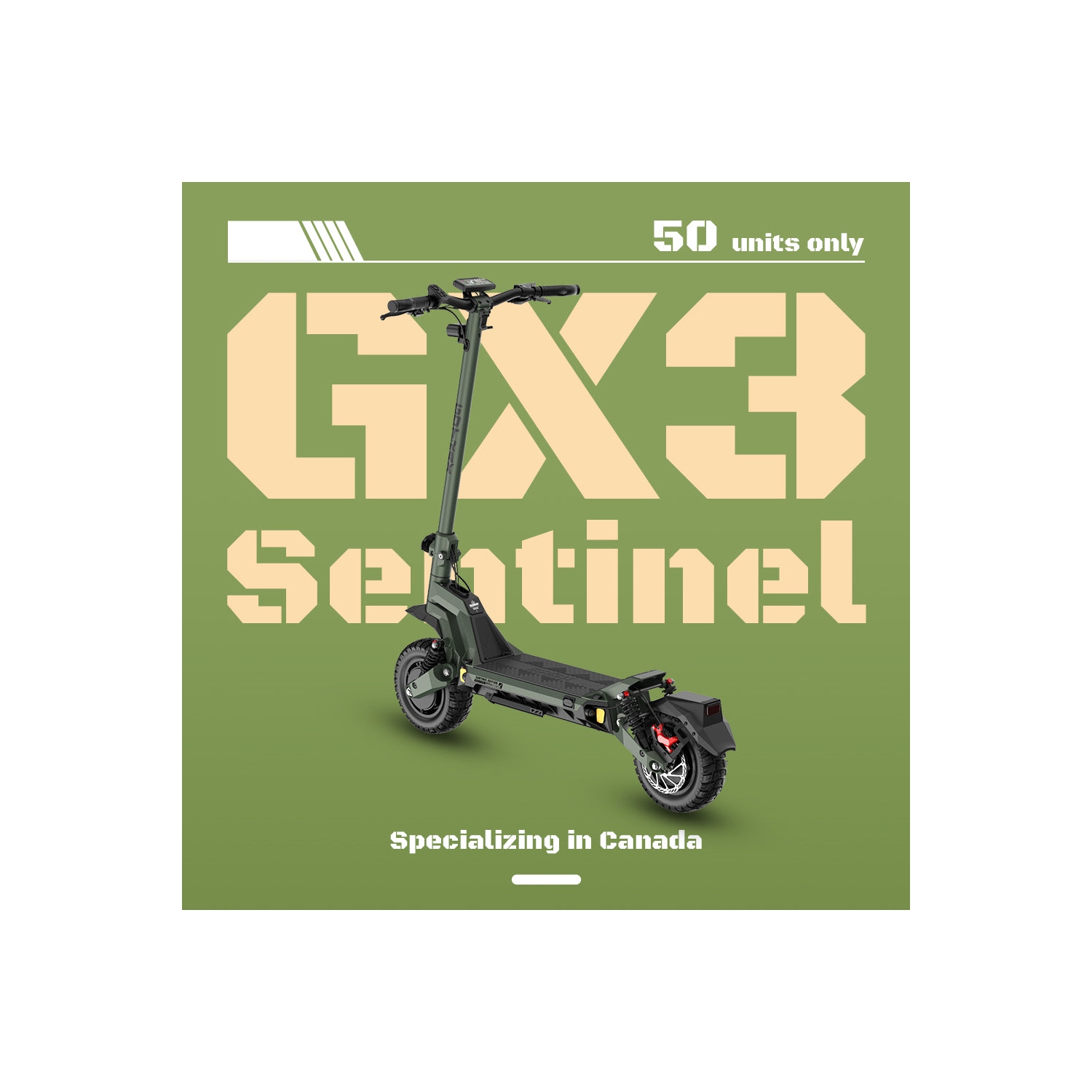 Trottinette électrique haute performance GX3 de Gotrax, moteur double 1000&nbsp;W/pneus 11 x 3&nbsp;po/autonomie 64&nbsp;km et 60&nbsp;km/h/double