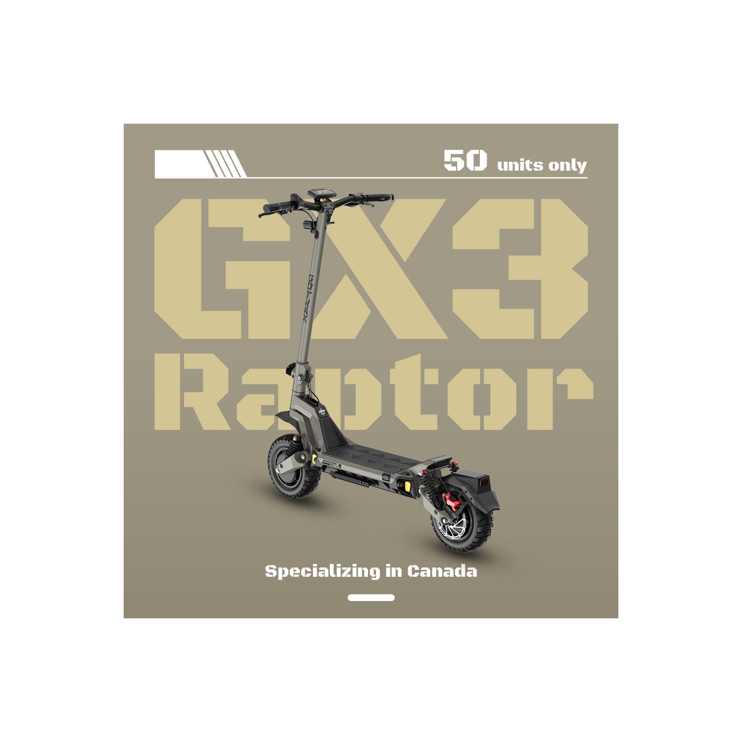 Trottinette électrique haute performance GX3 de Gotrax, moteur double 1000&nbsp;W/pneus 11 x 3&nbsp;po/autonomie 64&nbsp;km et 60&nbsp;km/h/double