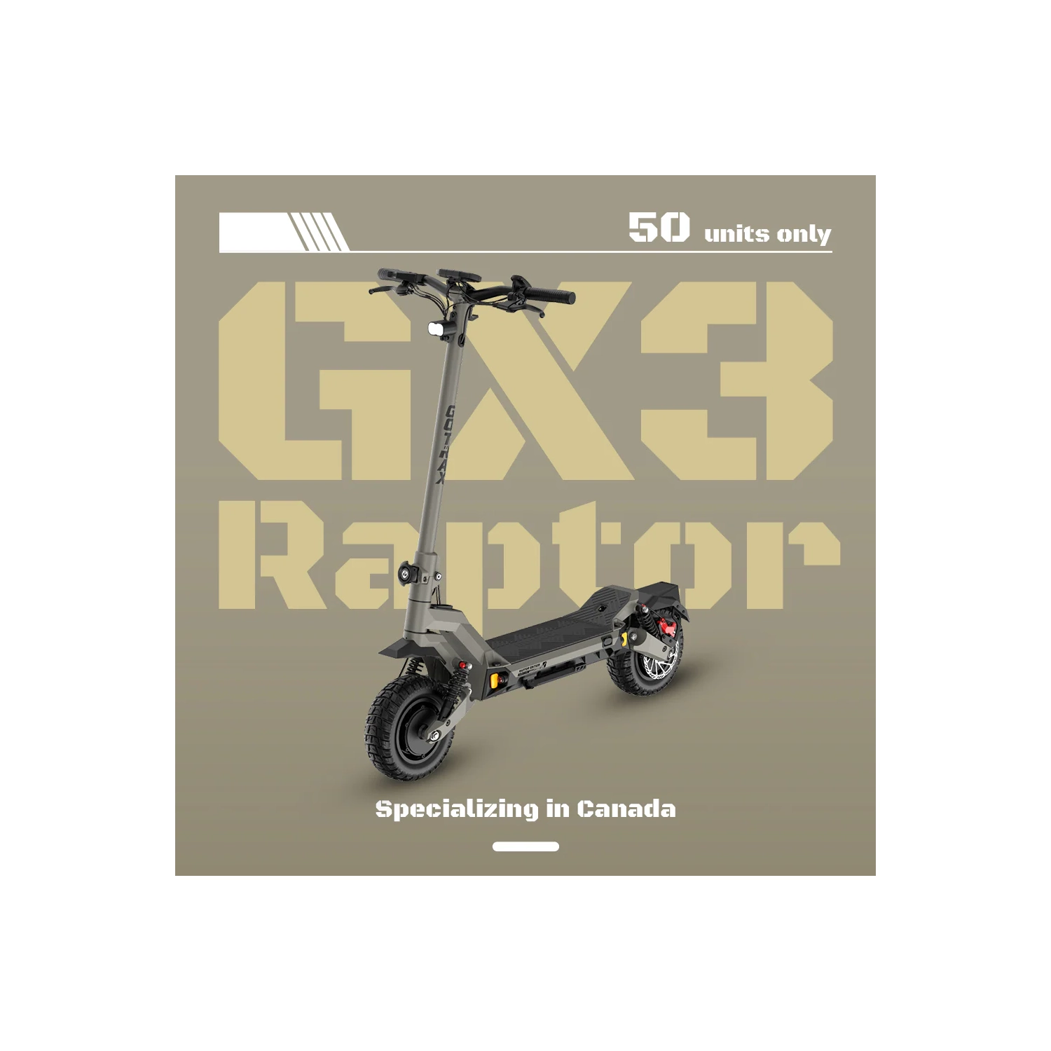 Trottinette électrique haute performance GX3 de Gotrax, moteur double 1000&nbsp;W/pneus 11 x 3&nbsp;po/autonomie 64&nbsp;km et 60&nbsp;km/h/double