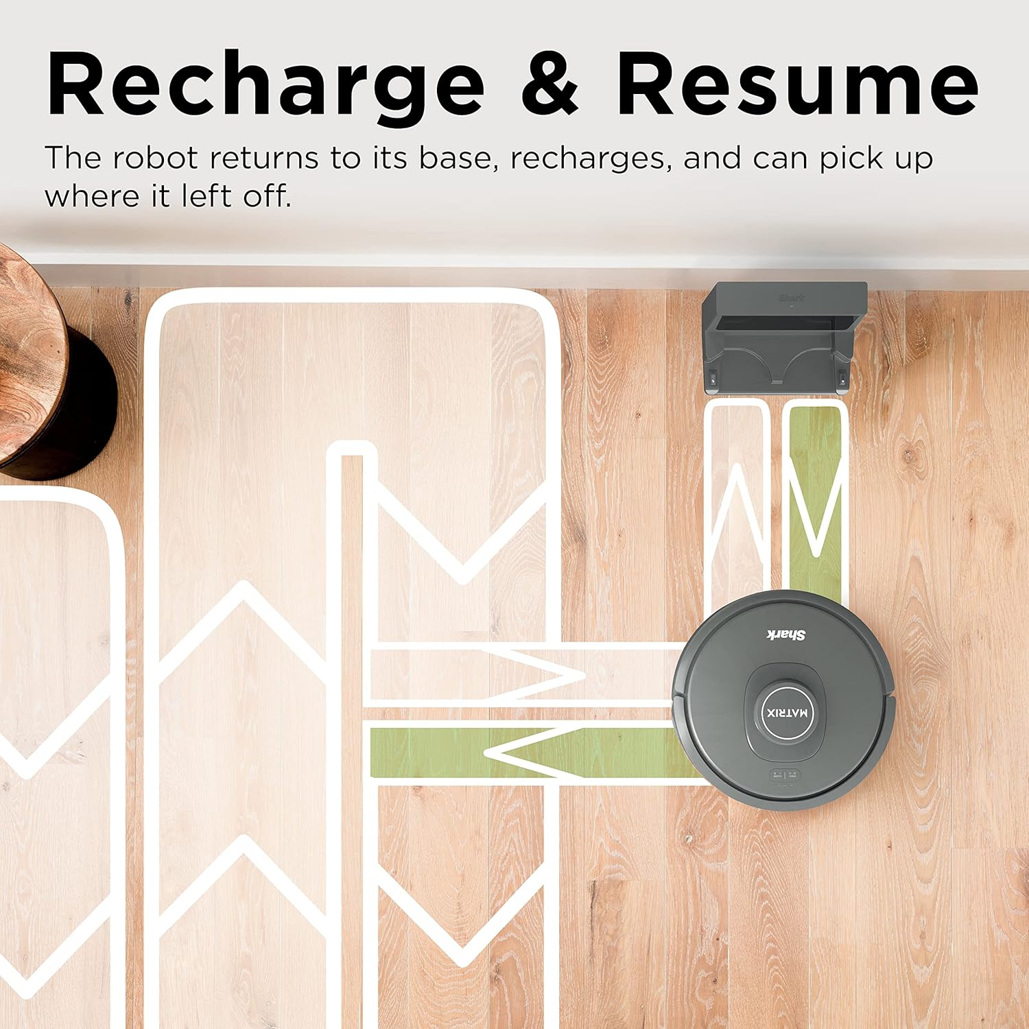Aspirateur robot Shark RV2300CA Matrix sans taches sur les tapis et les planchers durs, cartographie précise de la maison