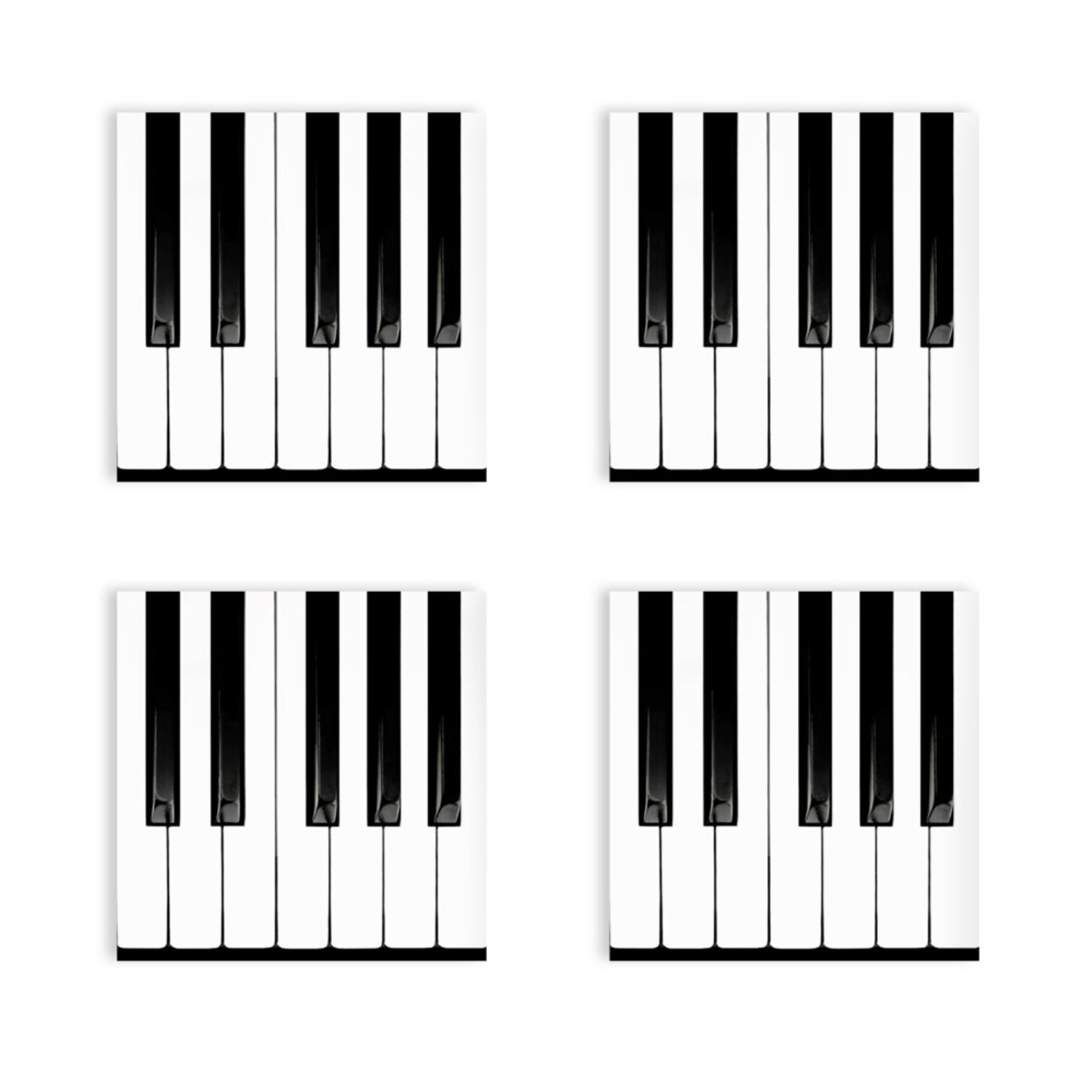 Piano Keys Coasters Set of 4