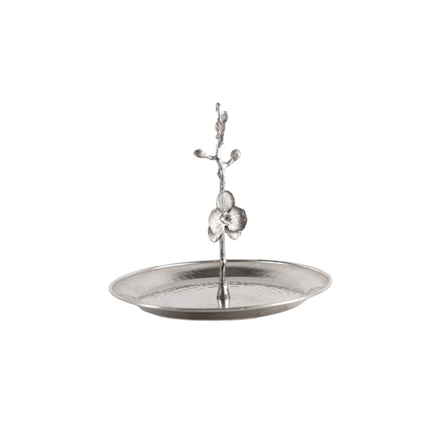 Assiette à gâteau avec fleur de prune