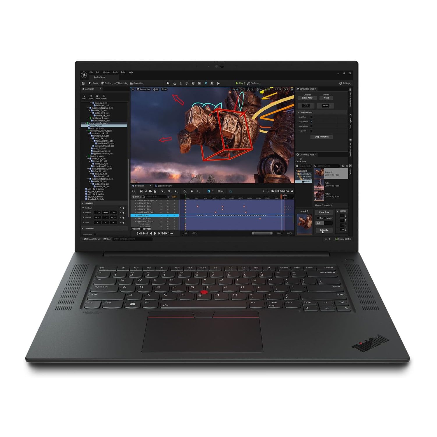 Boîte ouverte - Portable 16&nbsp;po ThinkPad P1 Gen 6 de Lenovo, Core i9-13ᵉ gén d'Intel. 2,6&nbsp;GHz, mémoire vive 32&nbsp;Go, 1&nbsp;To NVMe SSD,
