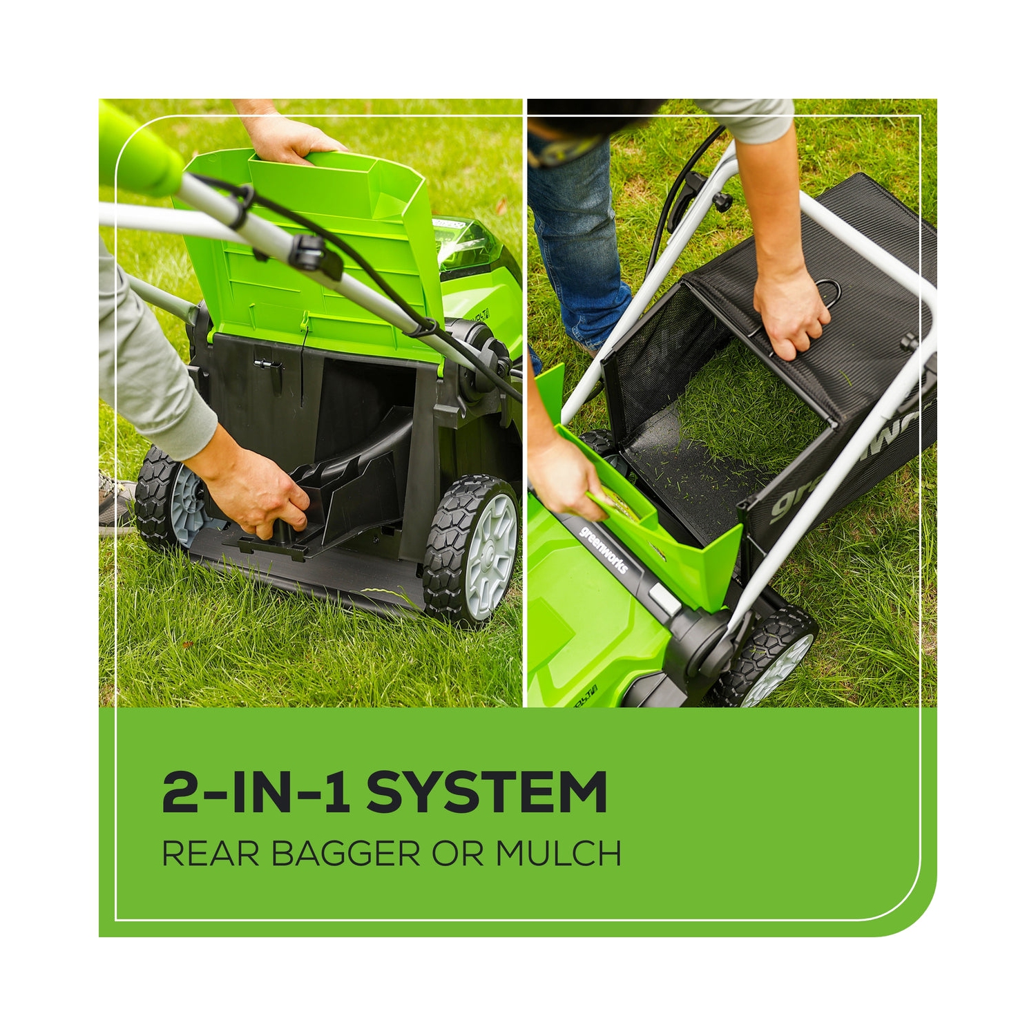 Greenworks 40V 17" Cordless Push Lawn Mower, 4.0 AH Battery and Charger Included [75+ Compatible Tools]