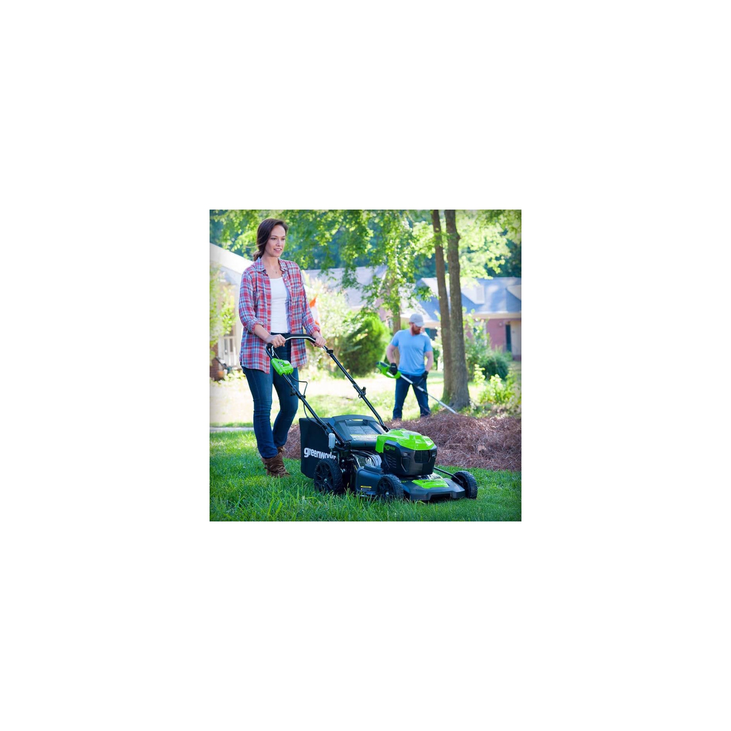 Greenworks 40V 20" Brushless Cordless Push Lawn Mower, 4.0 AH Battery and Charger Included [75+ Compatible Tools]