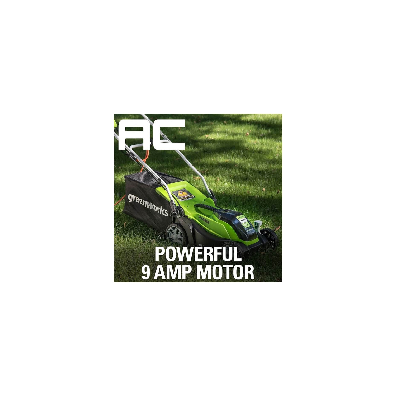 Greenworks 9-Amp 14" Electric Corded Lawn Mower