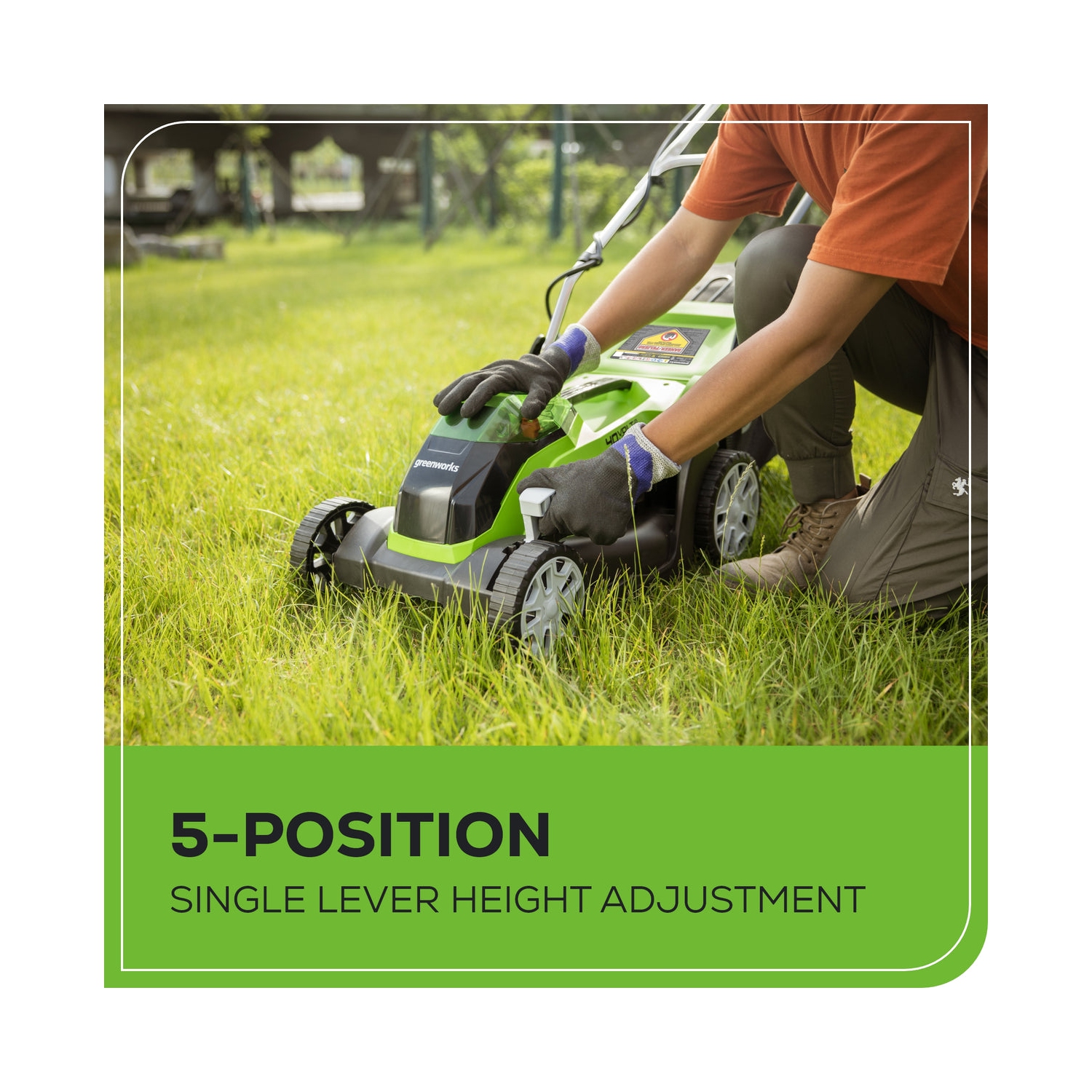 Greenworks 40V 14" Cordless Push Lawn Mower, 4.0 AH Battery and Charger Included [75+ Compatible Tools]