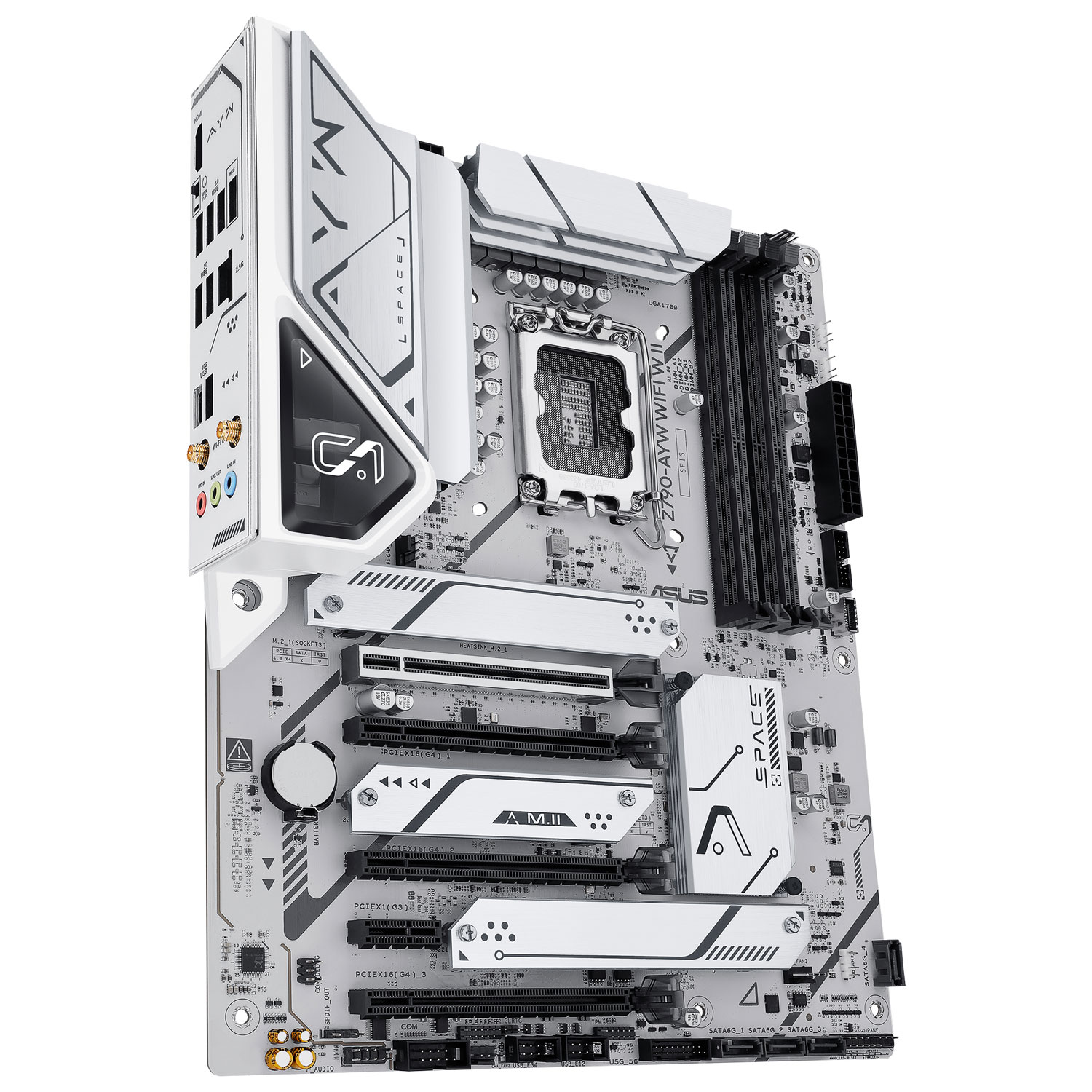 Carte mère Z790-AYW WIFI W II ATX LGA 1700 d'ASUS pour processeurs de 12e/13e/14e génération d'Intel