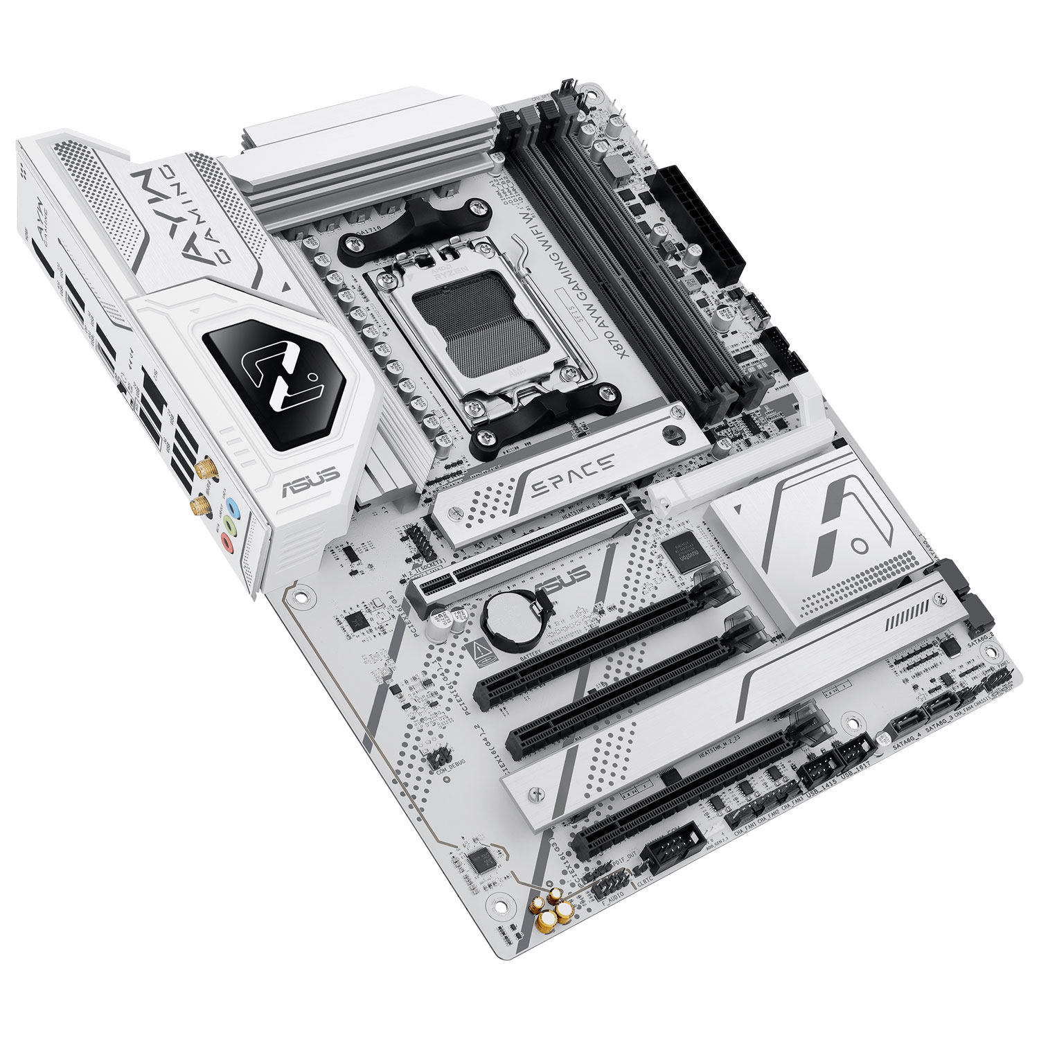 Carte mère X870 AYW Gaming Wi-Fi W ATX AM5 d'ASUS pour processeurs Ryzen 9000/8000/7000 d'AMD